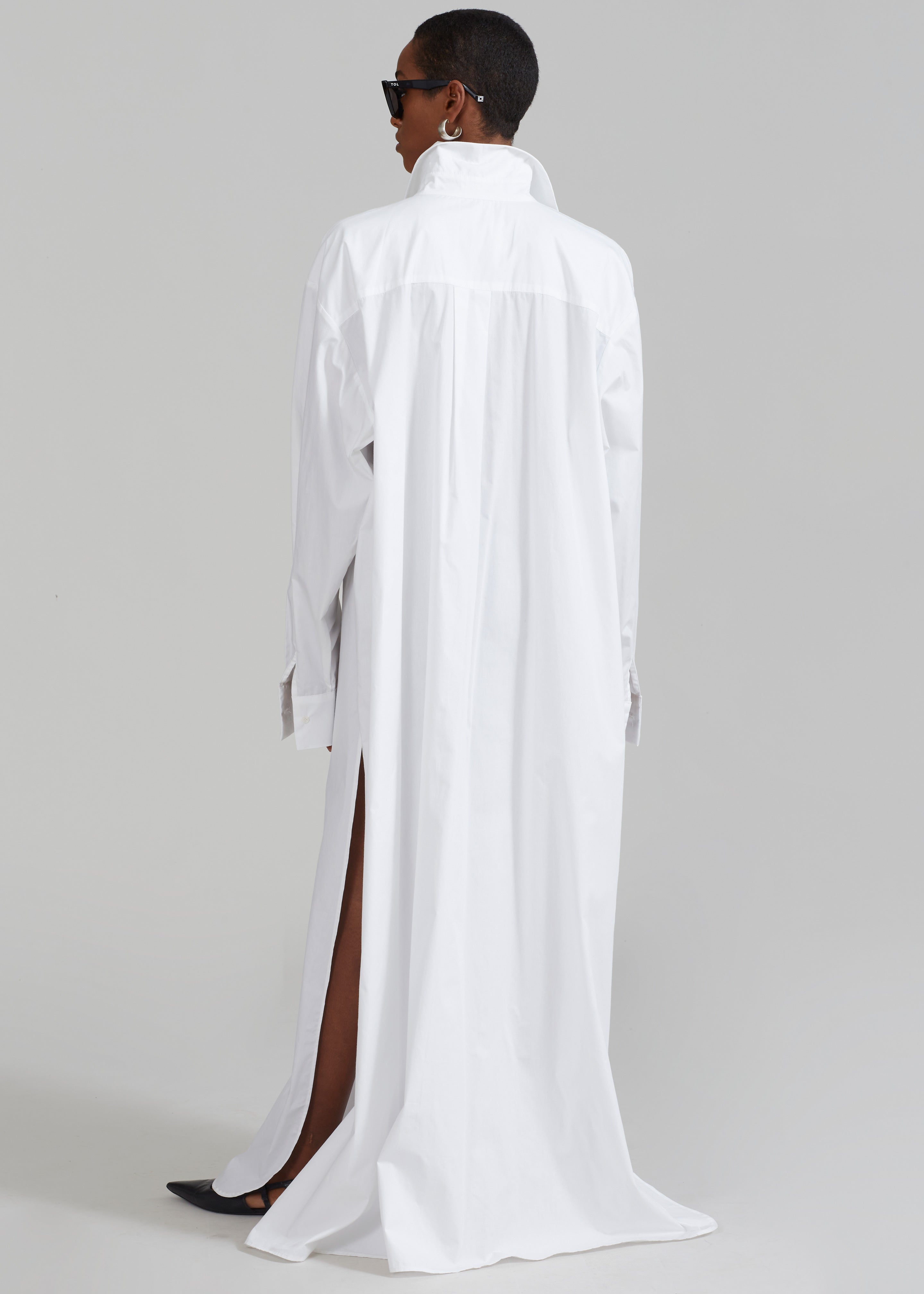 Avery Shirt Dress - White - 6