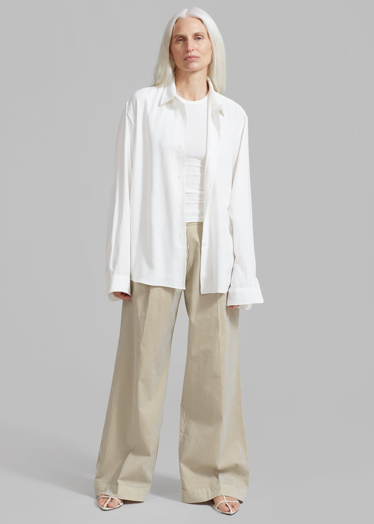 Addison Pants - Khaki Stripe - 1