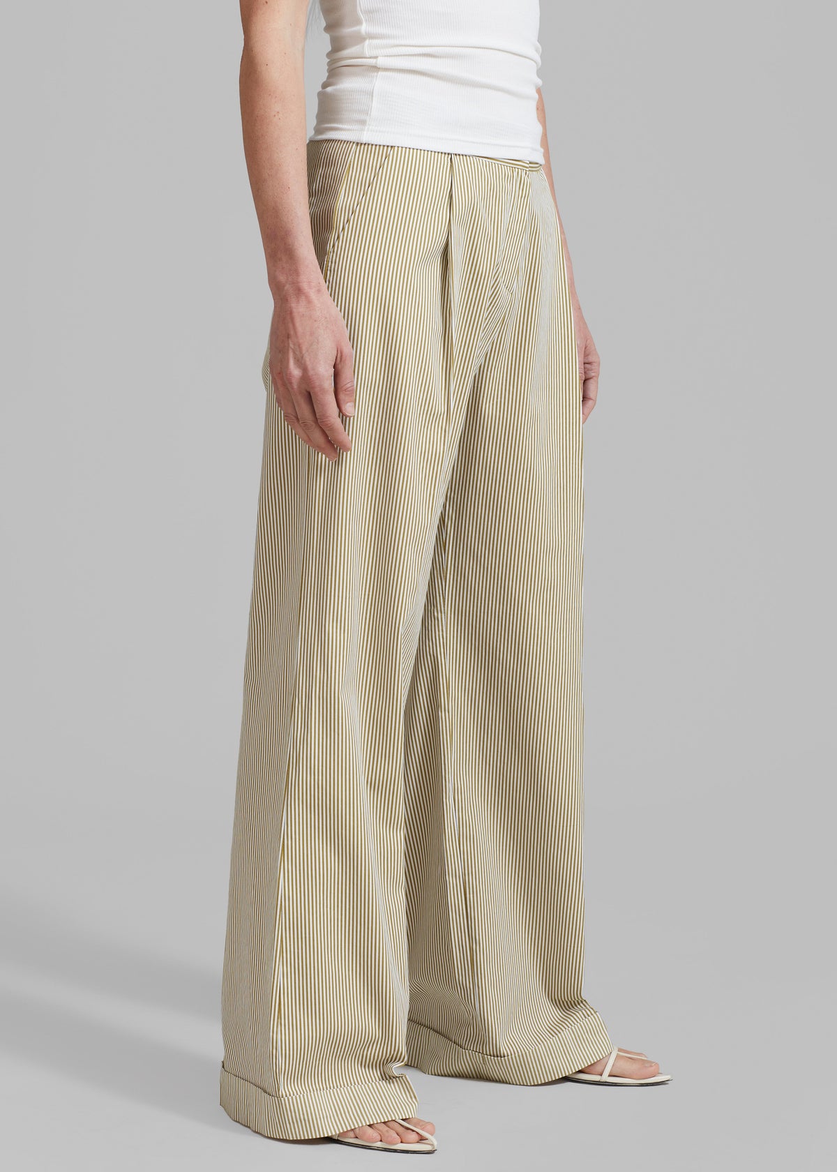 Addison Pants - Khaki Stripe - 4