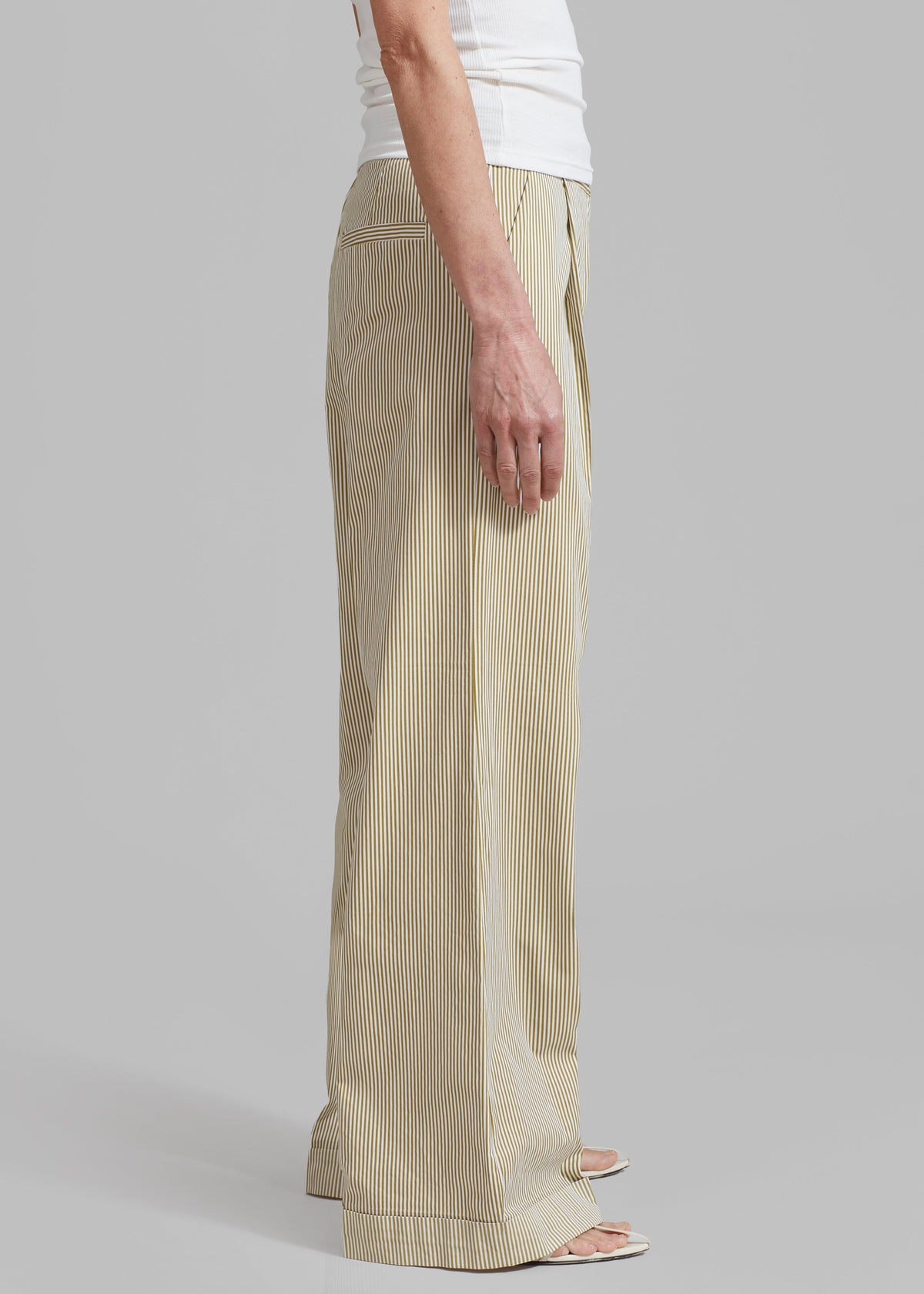 Addison Pants - Khaki Stripe - 5