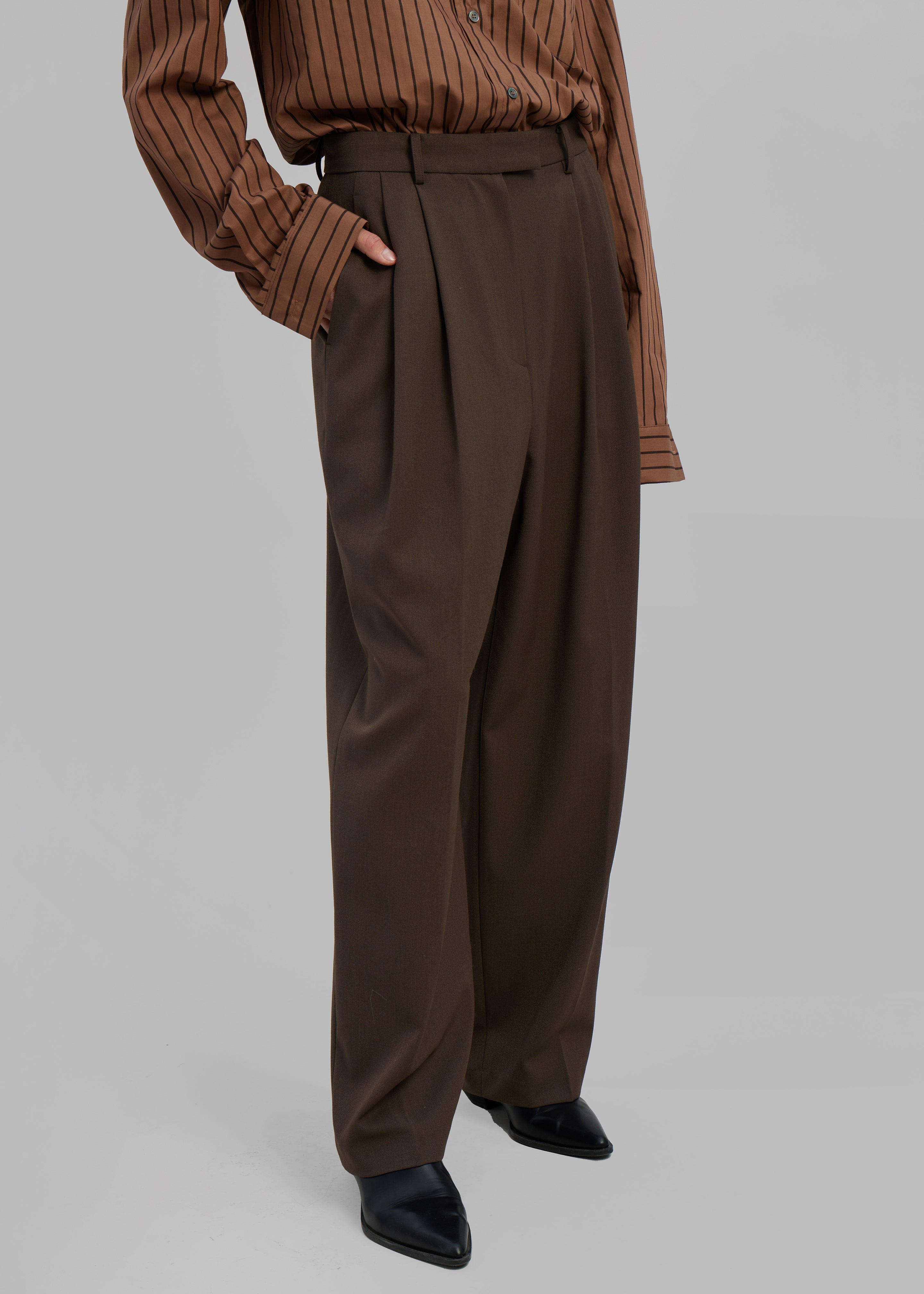 Aine Trousers - Brown - 2