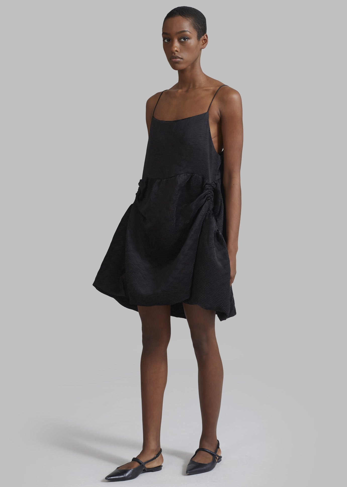 Alisa Pocket Mini Dress - Black