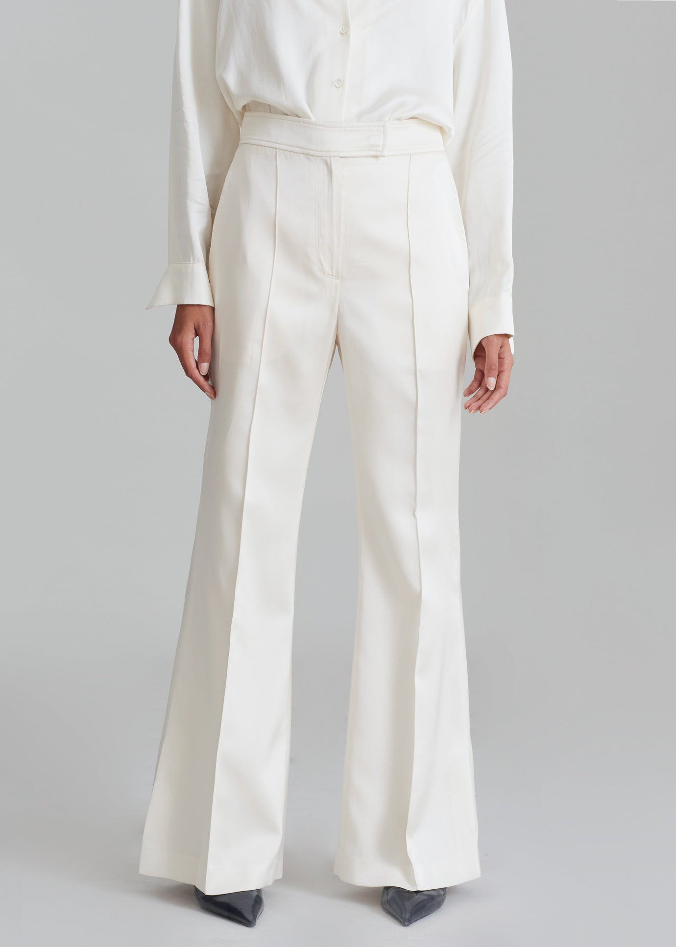 Angelica Flare Pants - Ivory - 1