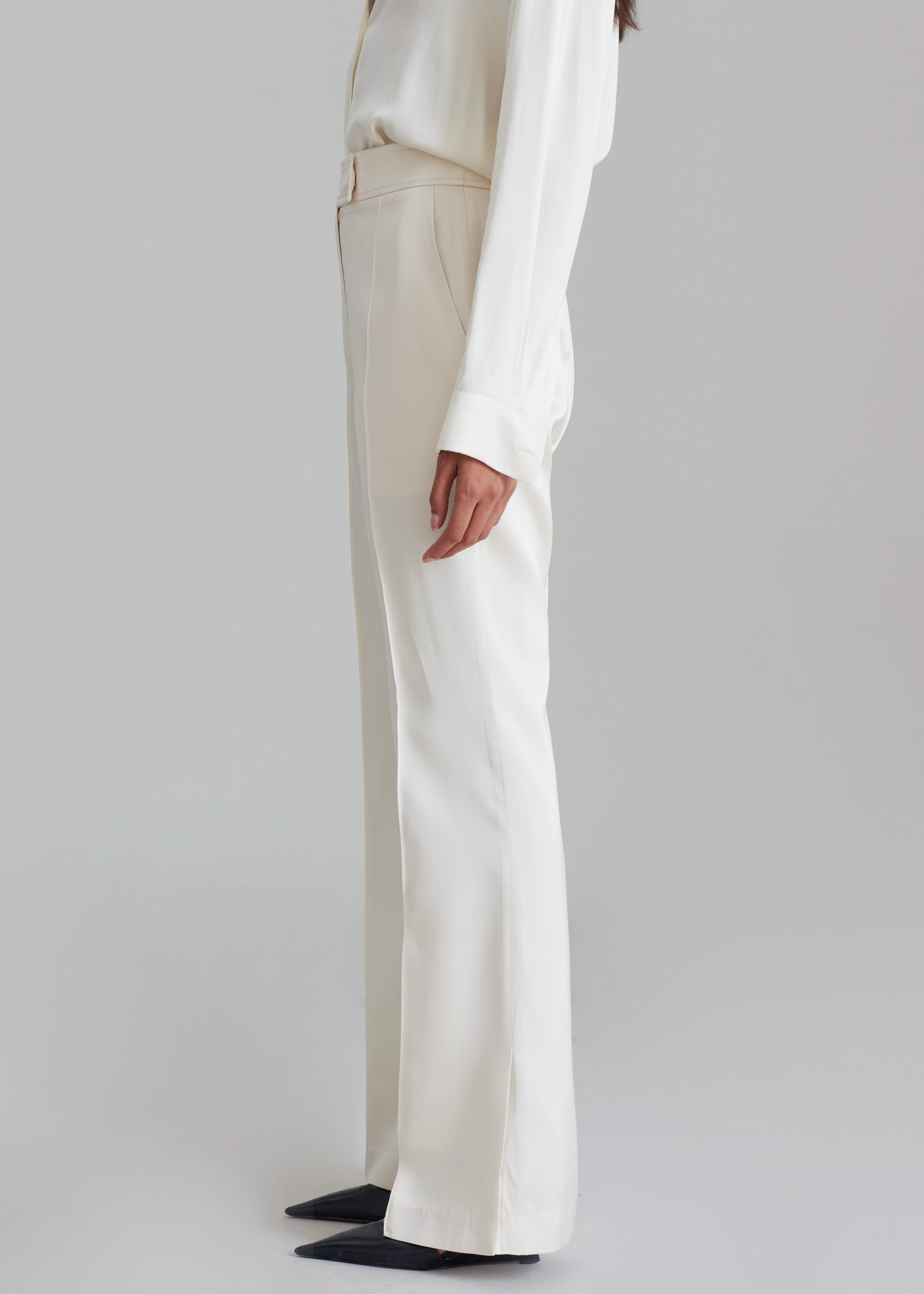 Angelica Flare Pants - Ivory - 8