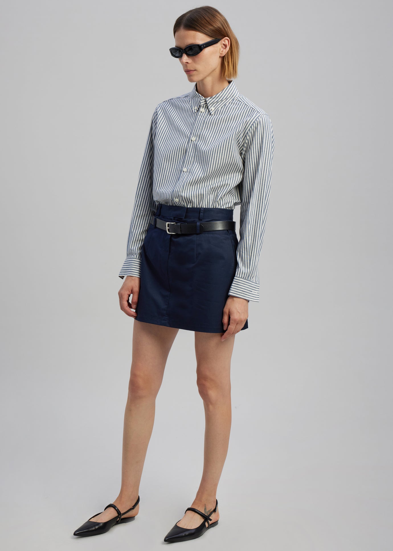 Anita Mini Skirt - Navy - 1