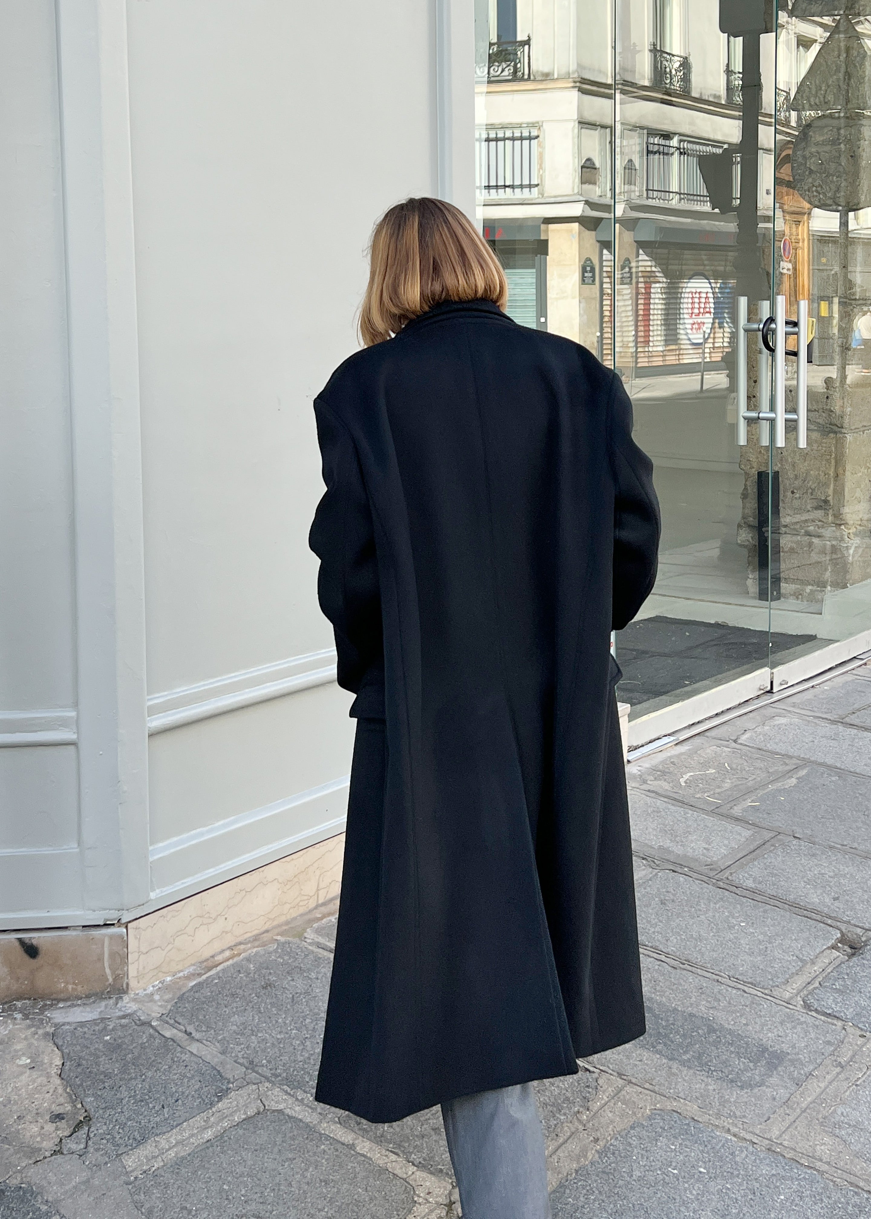 Anya Oversized Coat - Black - 10