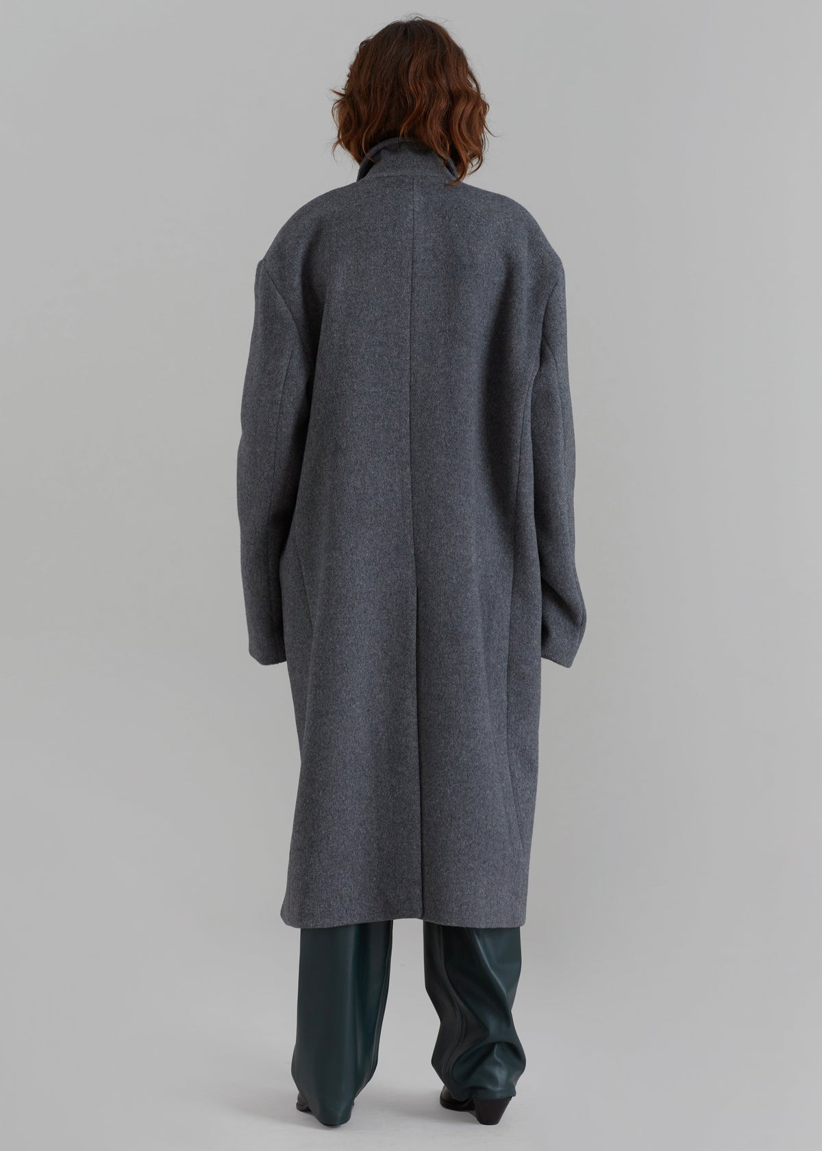 Anya Oversized Coat - Charcoal - 9