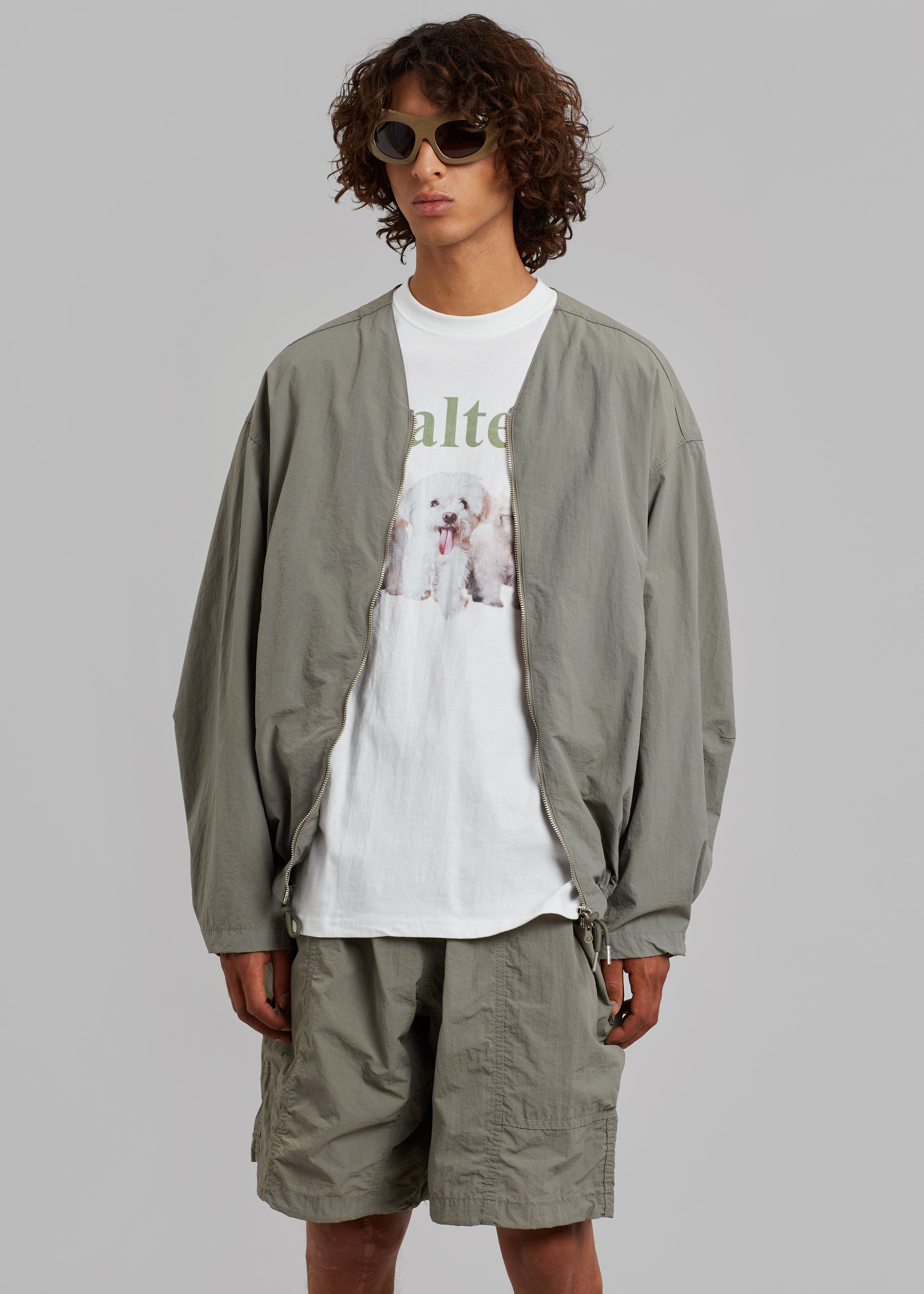 Arel Zipper Jacket - Olive - 1