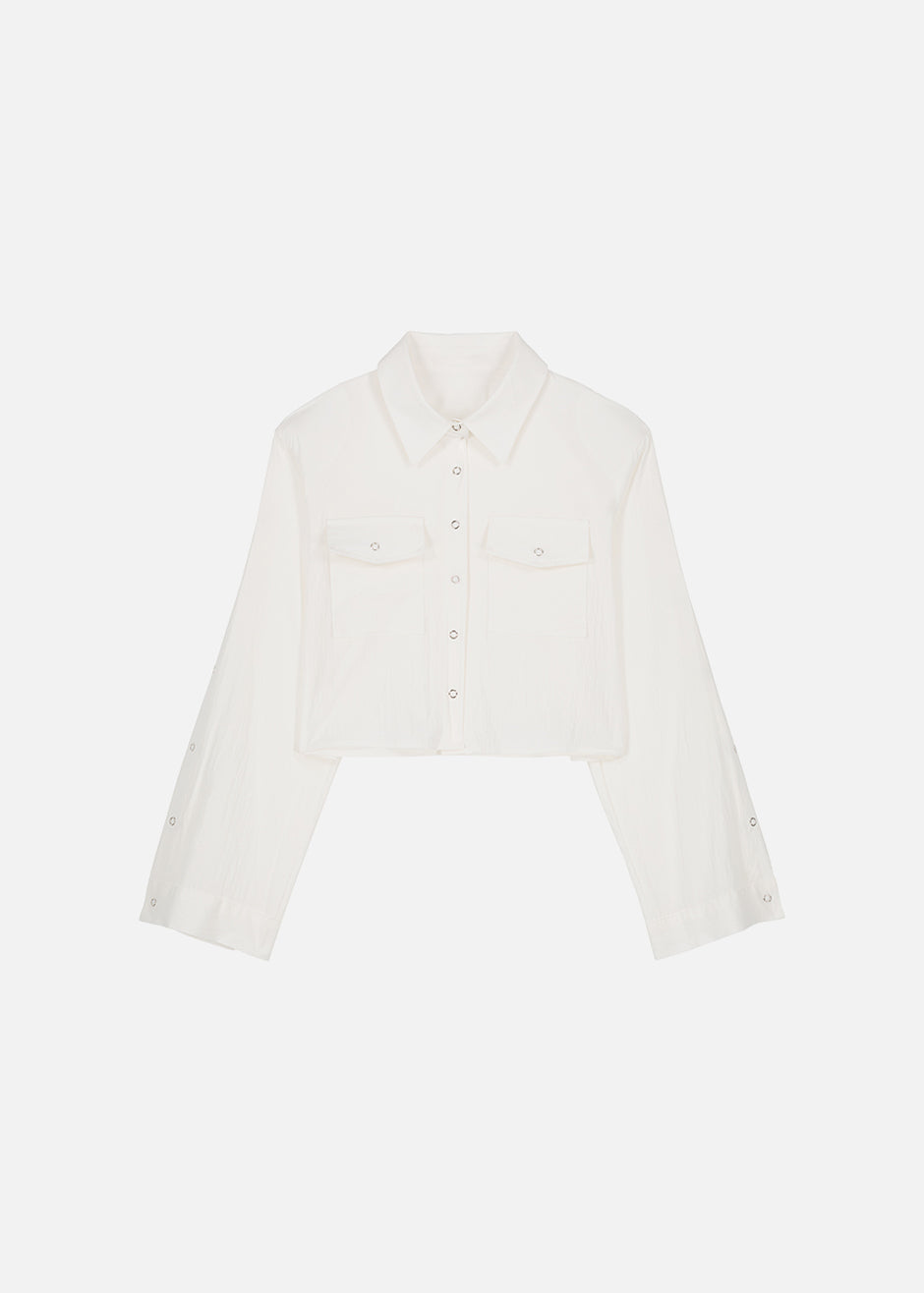 Astrid Padded Shirt - White - 9