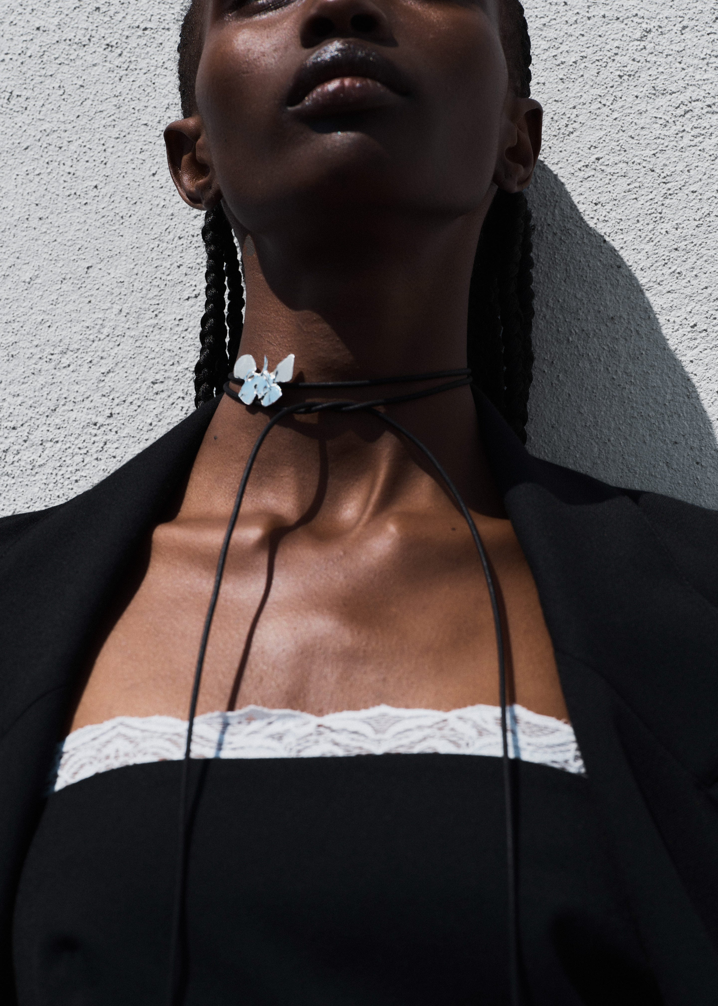 Beaufille Papillon Necklace - Black/Silver - 1