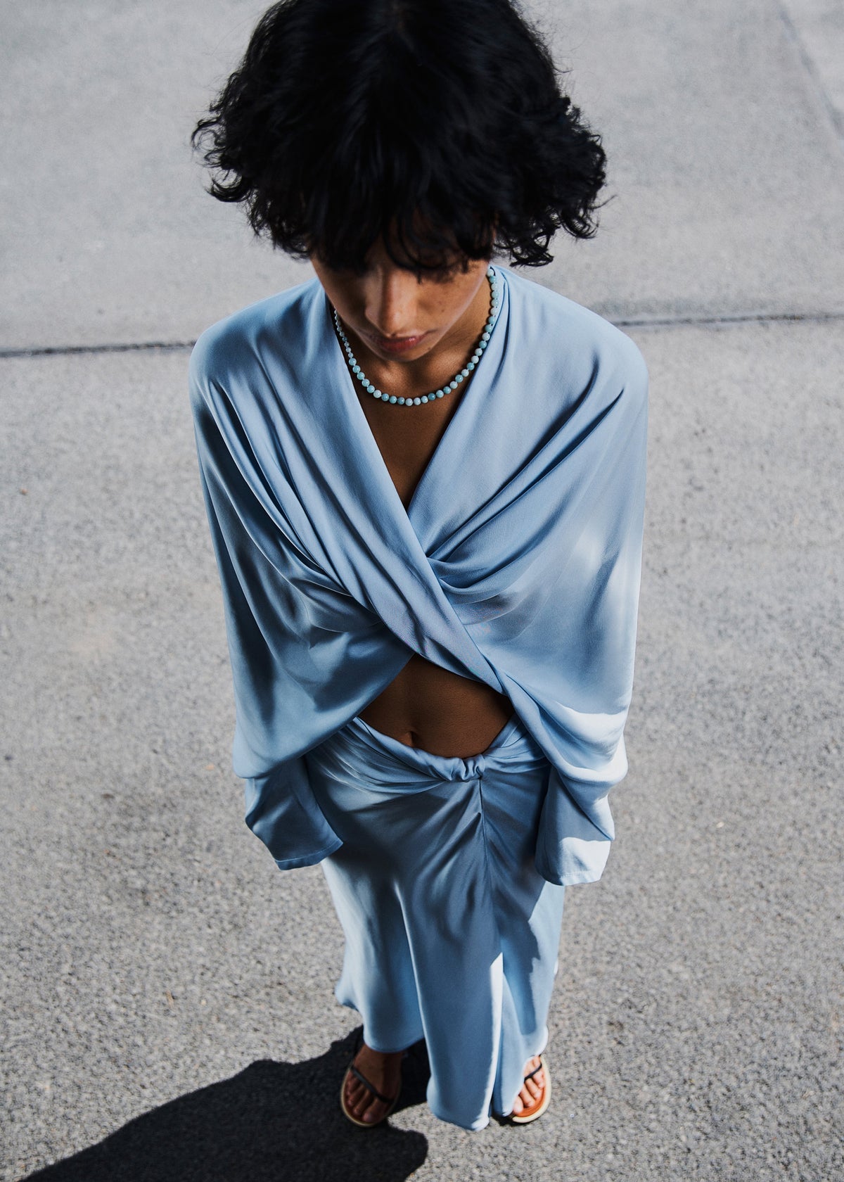 Beaufille Twist Blouse - Powder Blue - 2
