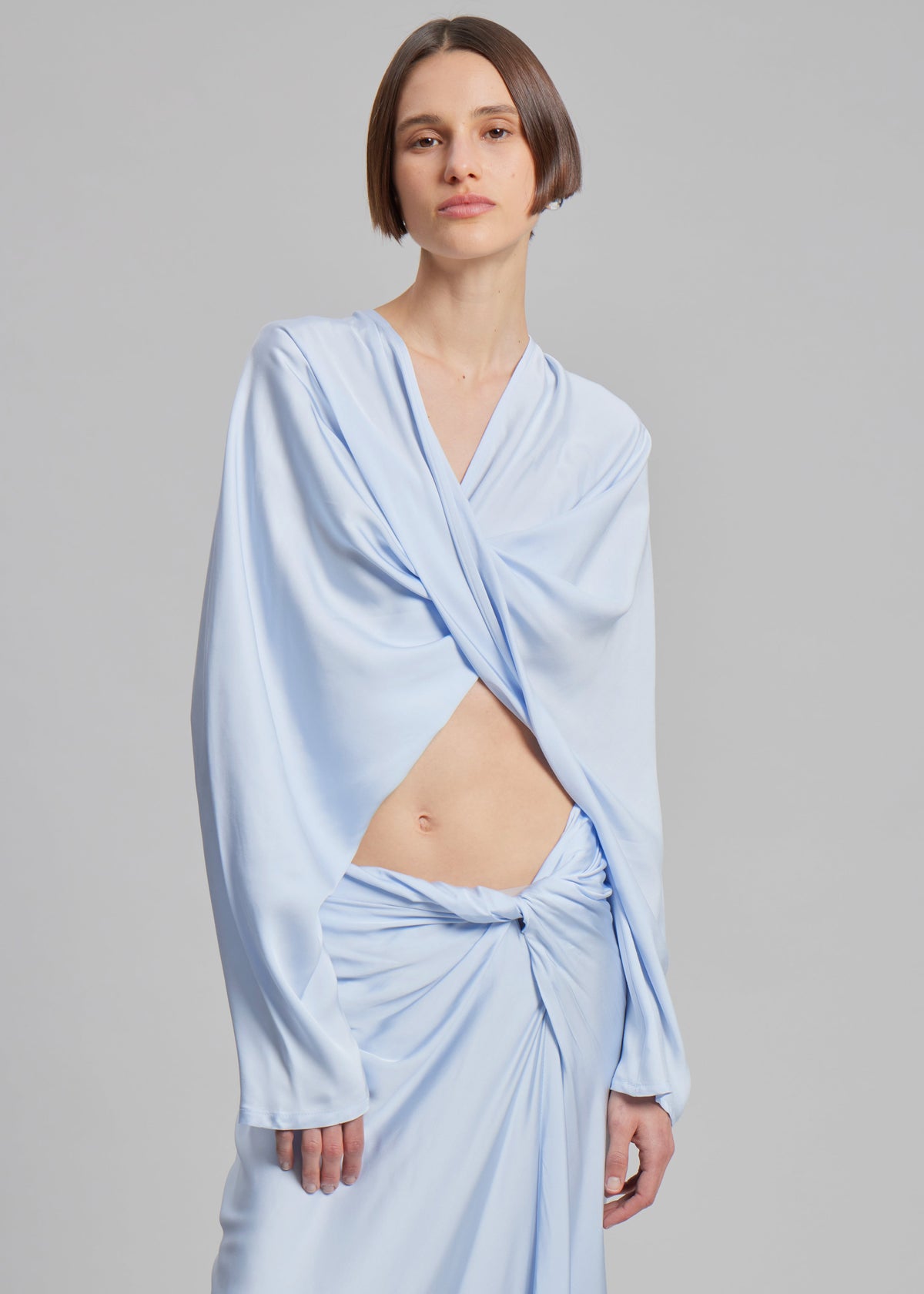 Beaufille Twist Blouse - Powder Blue - 4