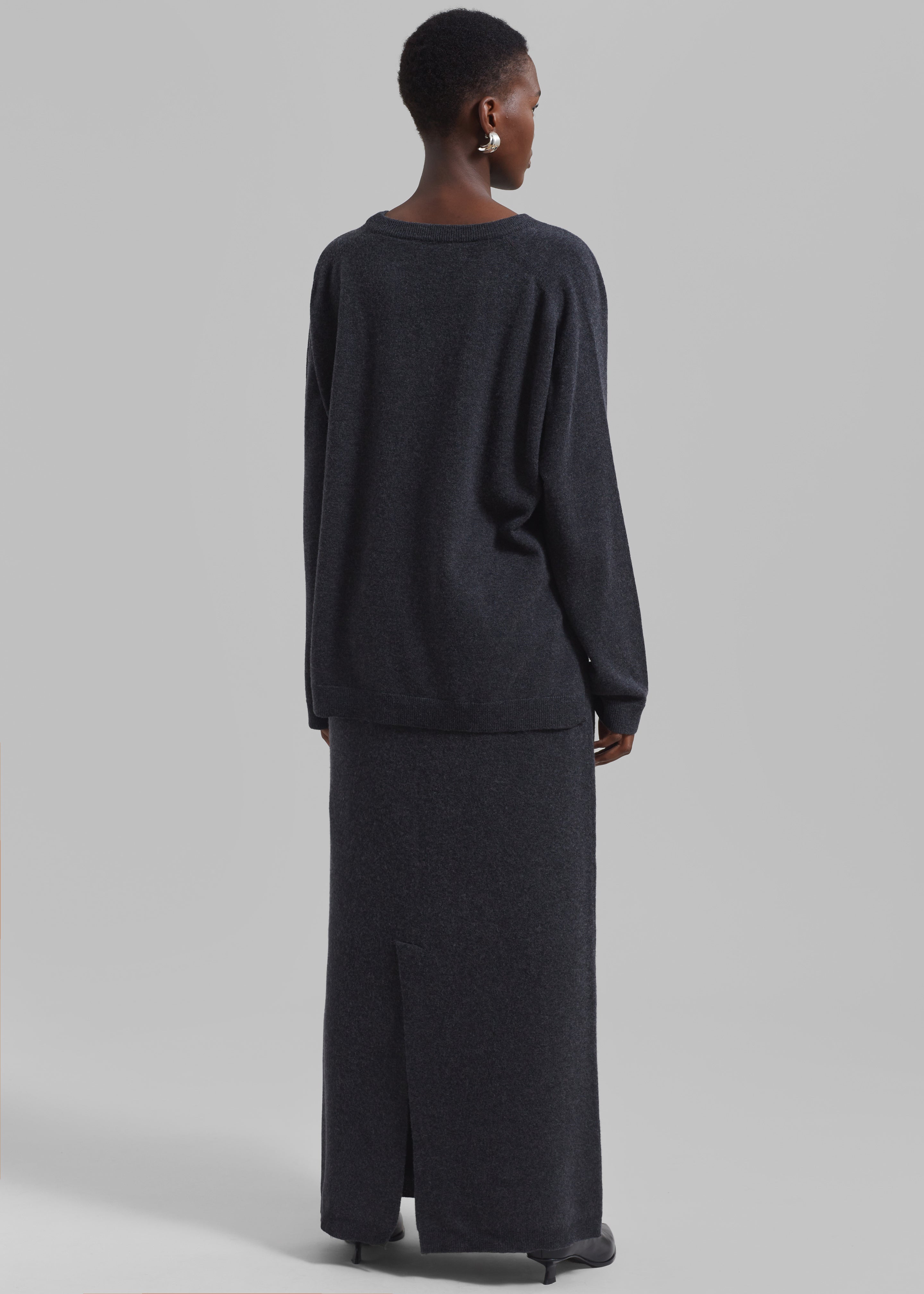 Bellamy Wool Skirt - Charcoal - 8