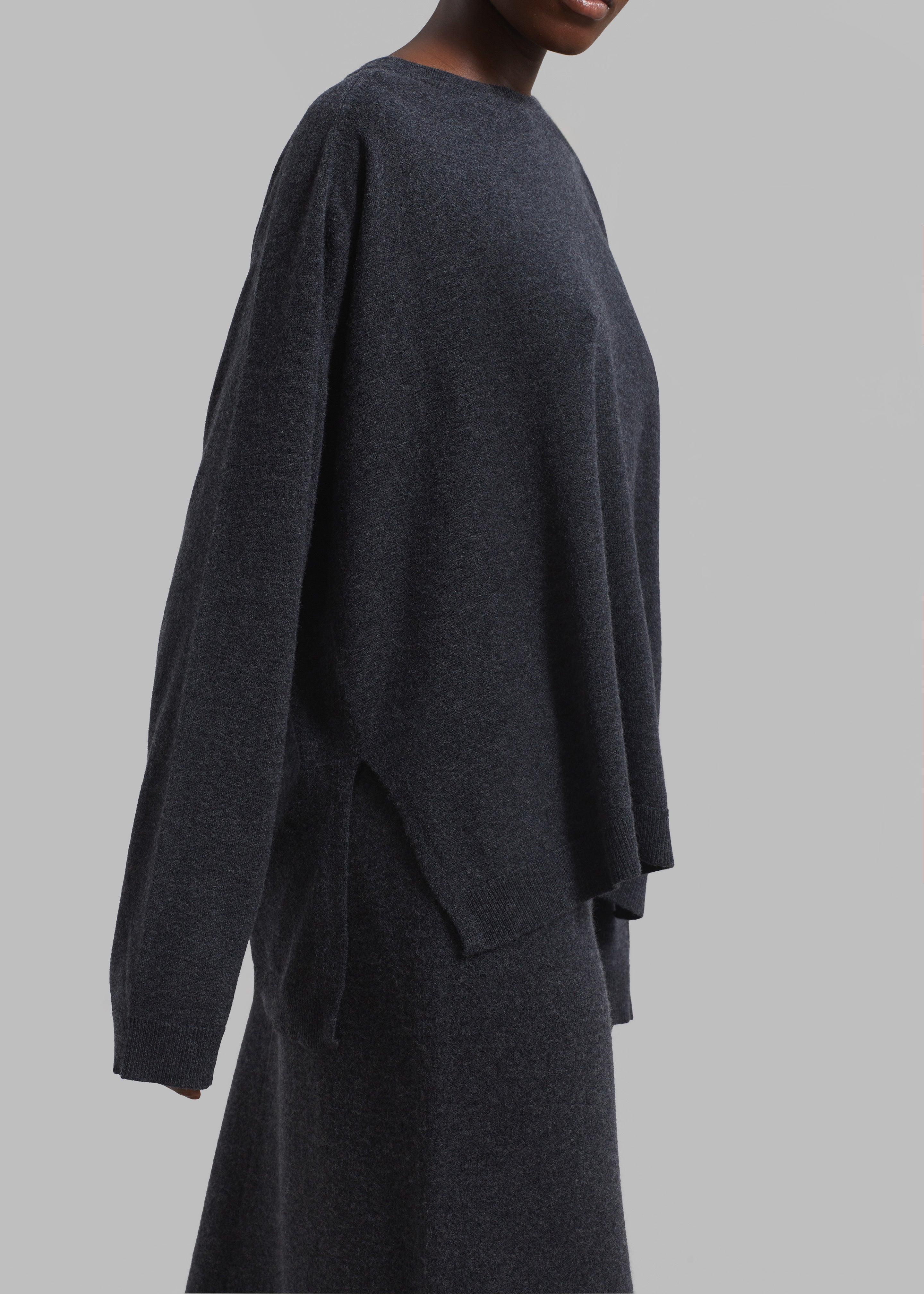 Bellamy Wool Sweater - Charcoal - 2