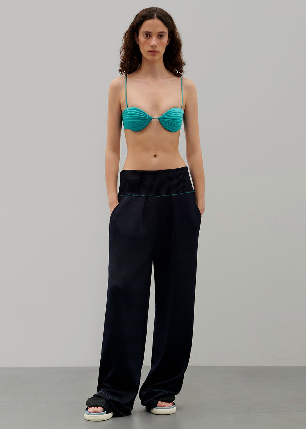 Bevza Seashell Bustier - Emerald - 1
