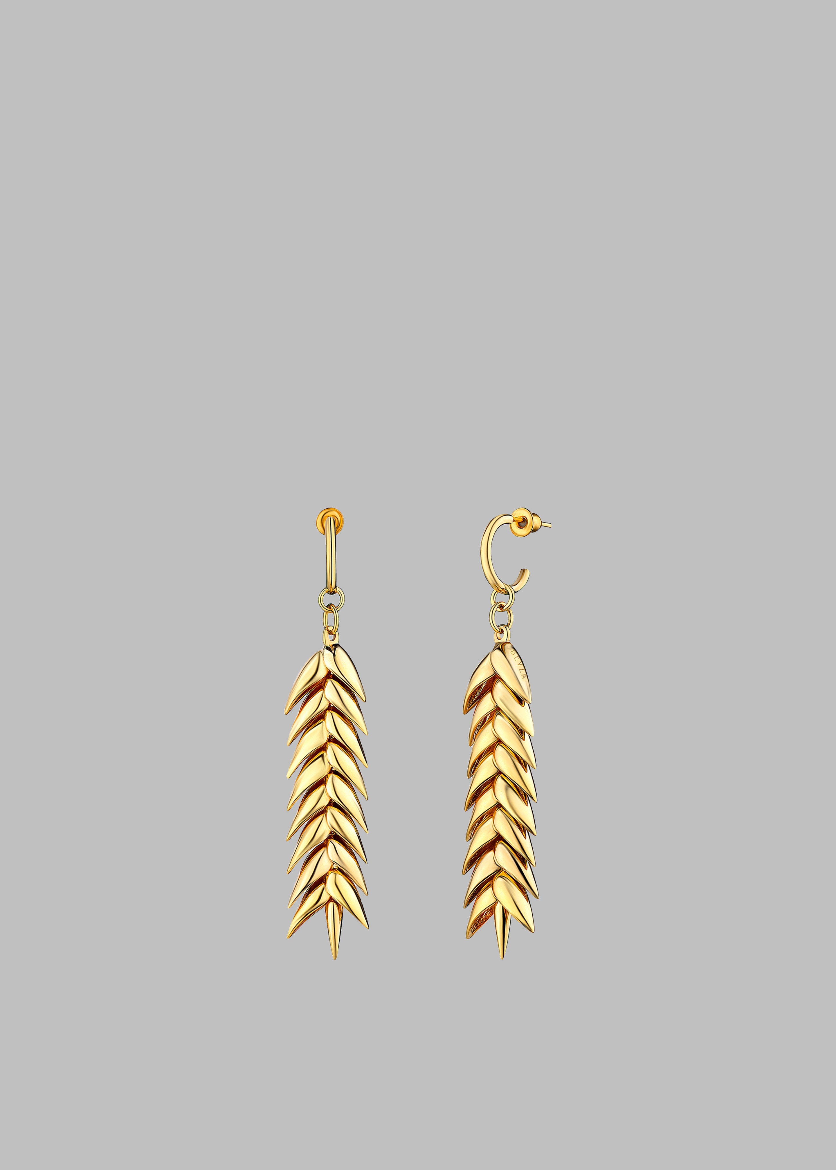 Bevza Spikelet Medium Earrings - Gold - 2