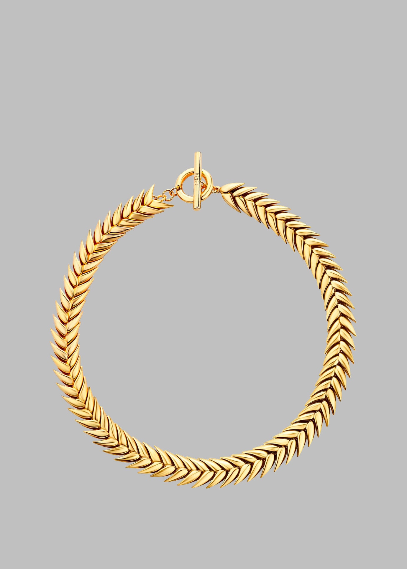 Bevza Spikelet Necklace - Gold - 1
