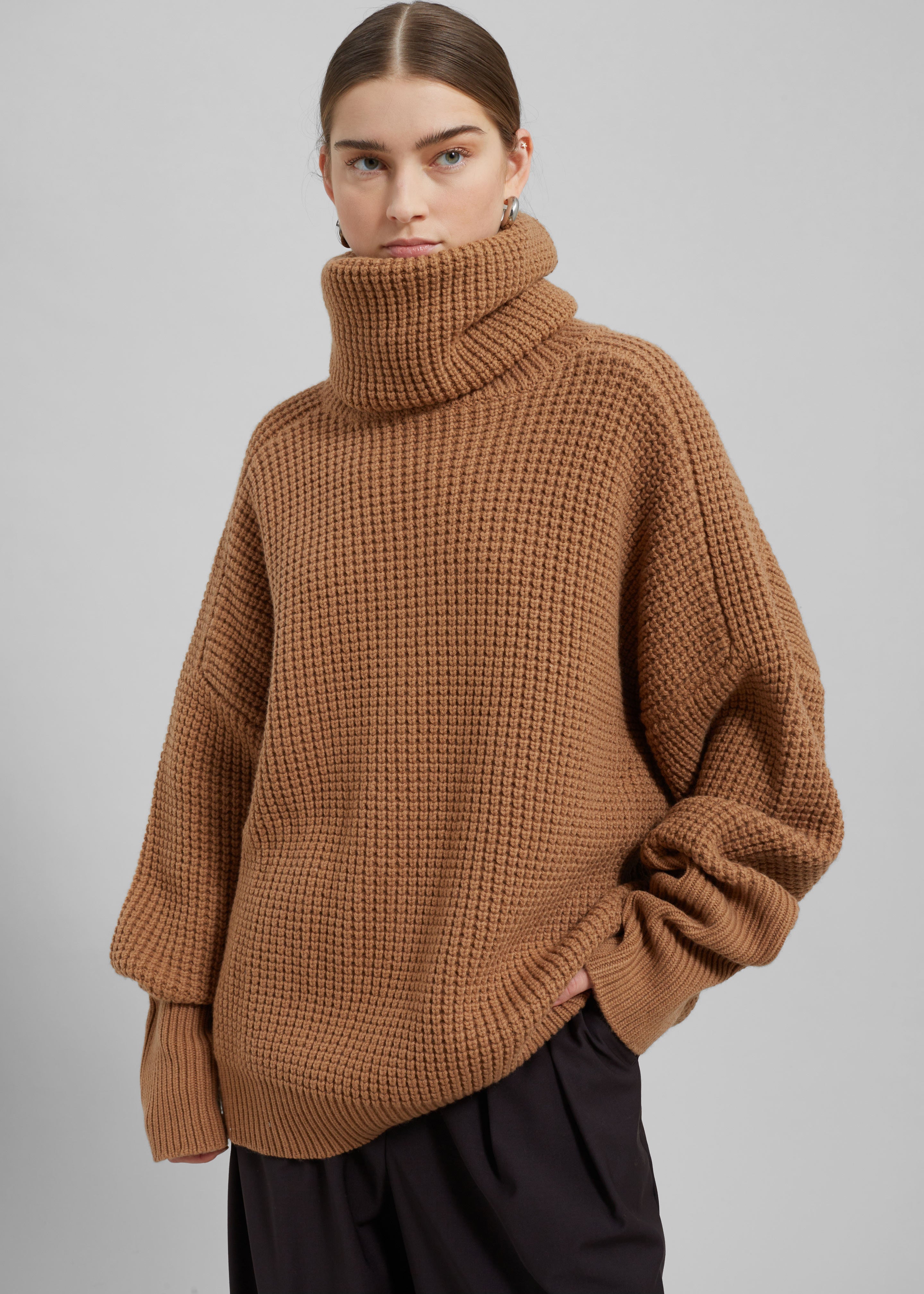 Hooded turtleneck hotsell