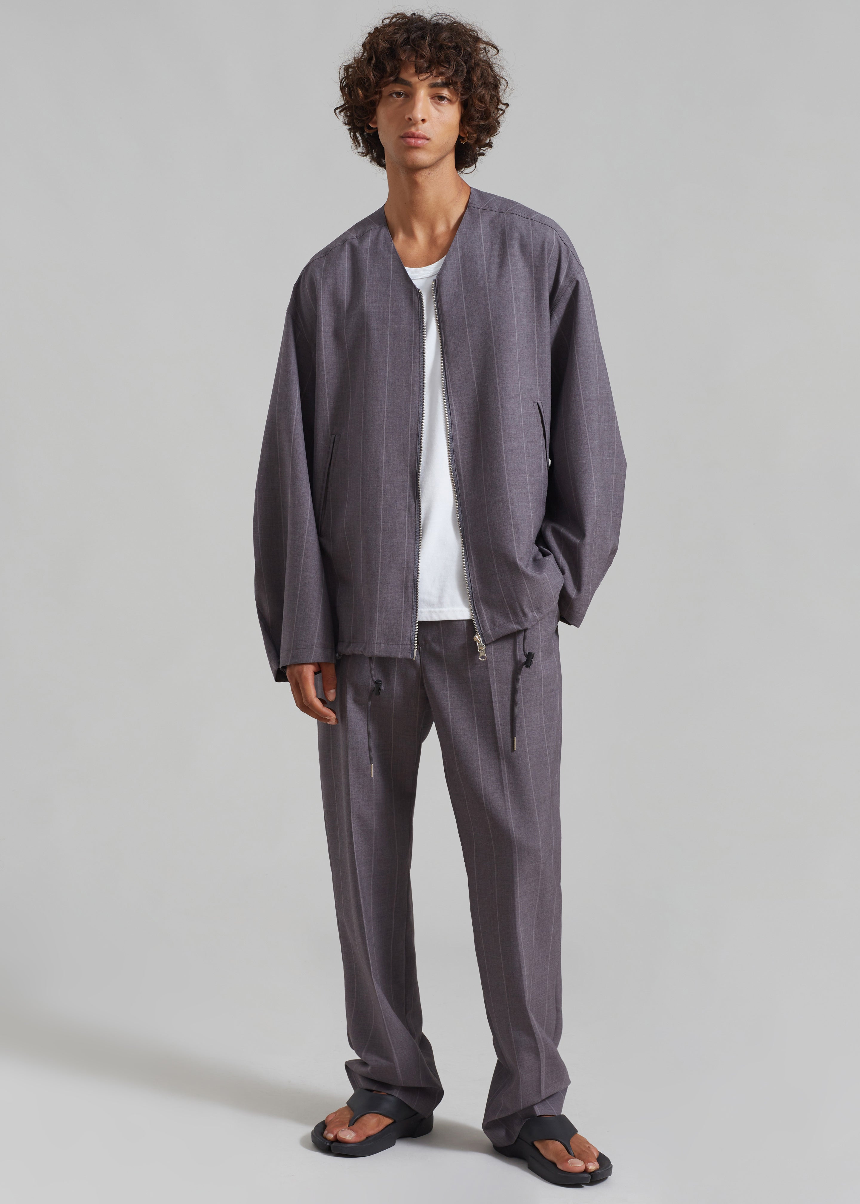Boone Suit Pants - Grey Stripe - 6 - [gender-male]