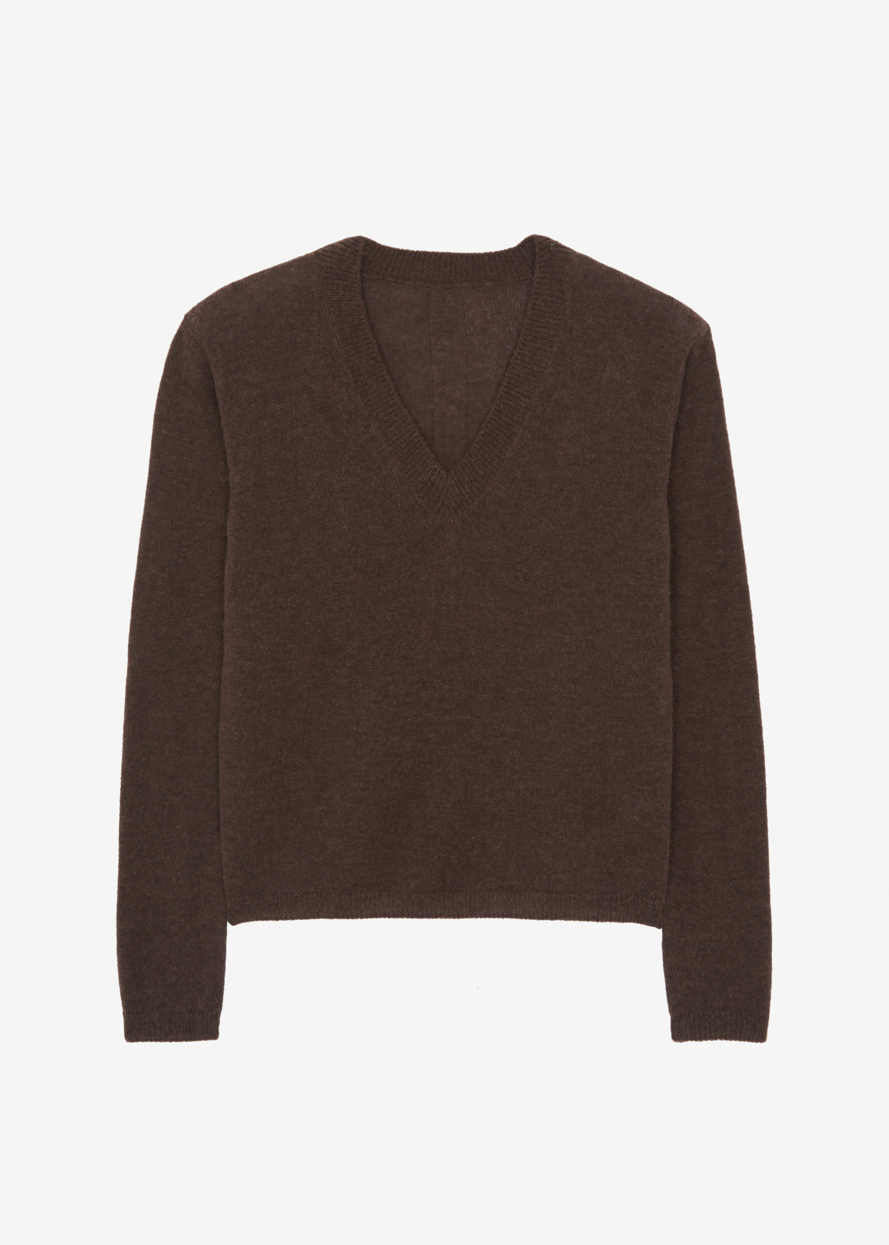 Brayden V Neck Sweater - Brown - 12