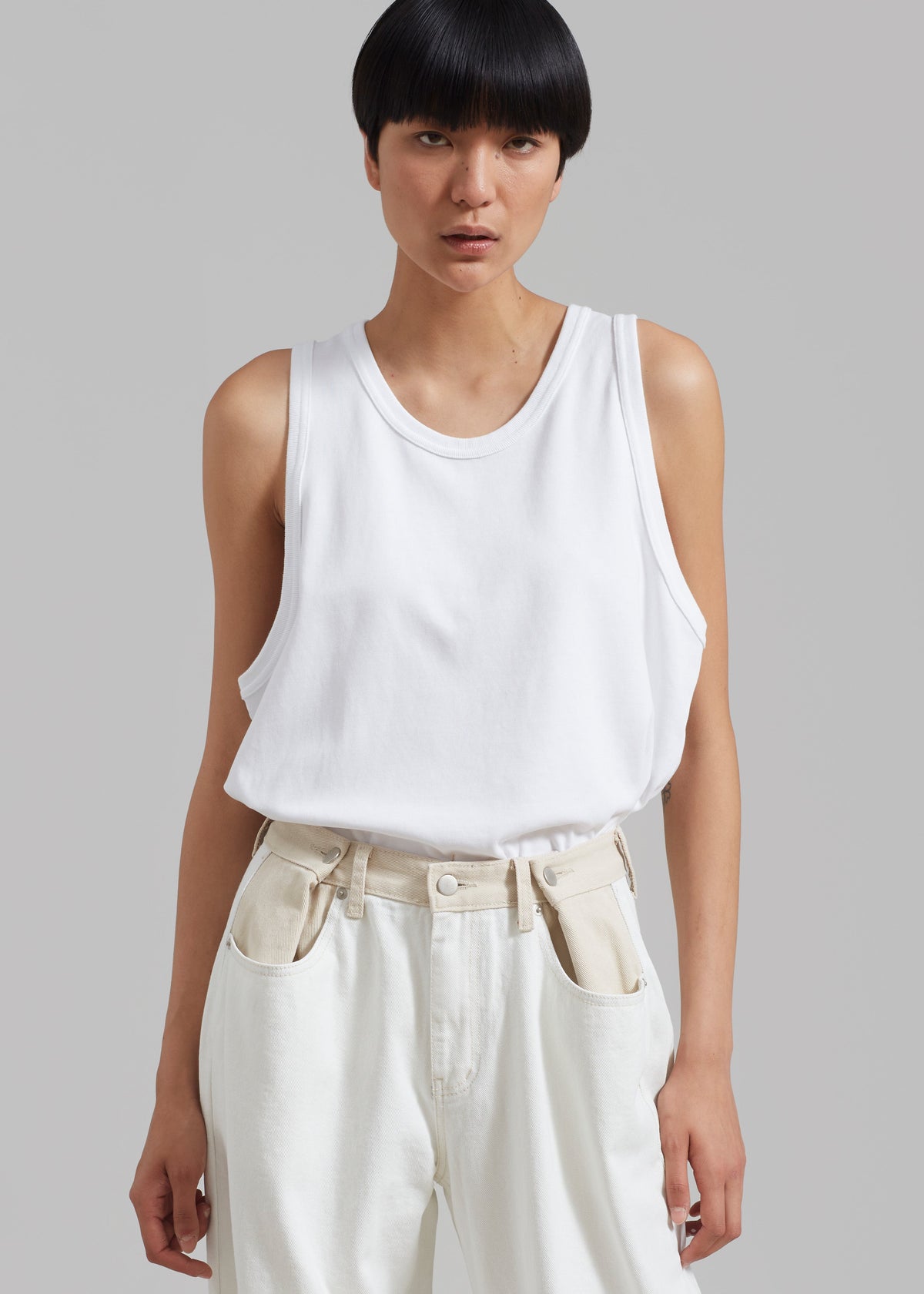 Briston Boxy Tank - White - 8
