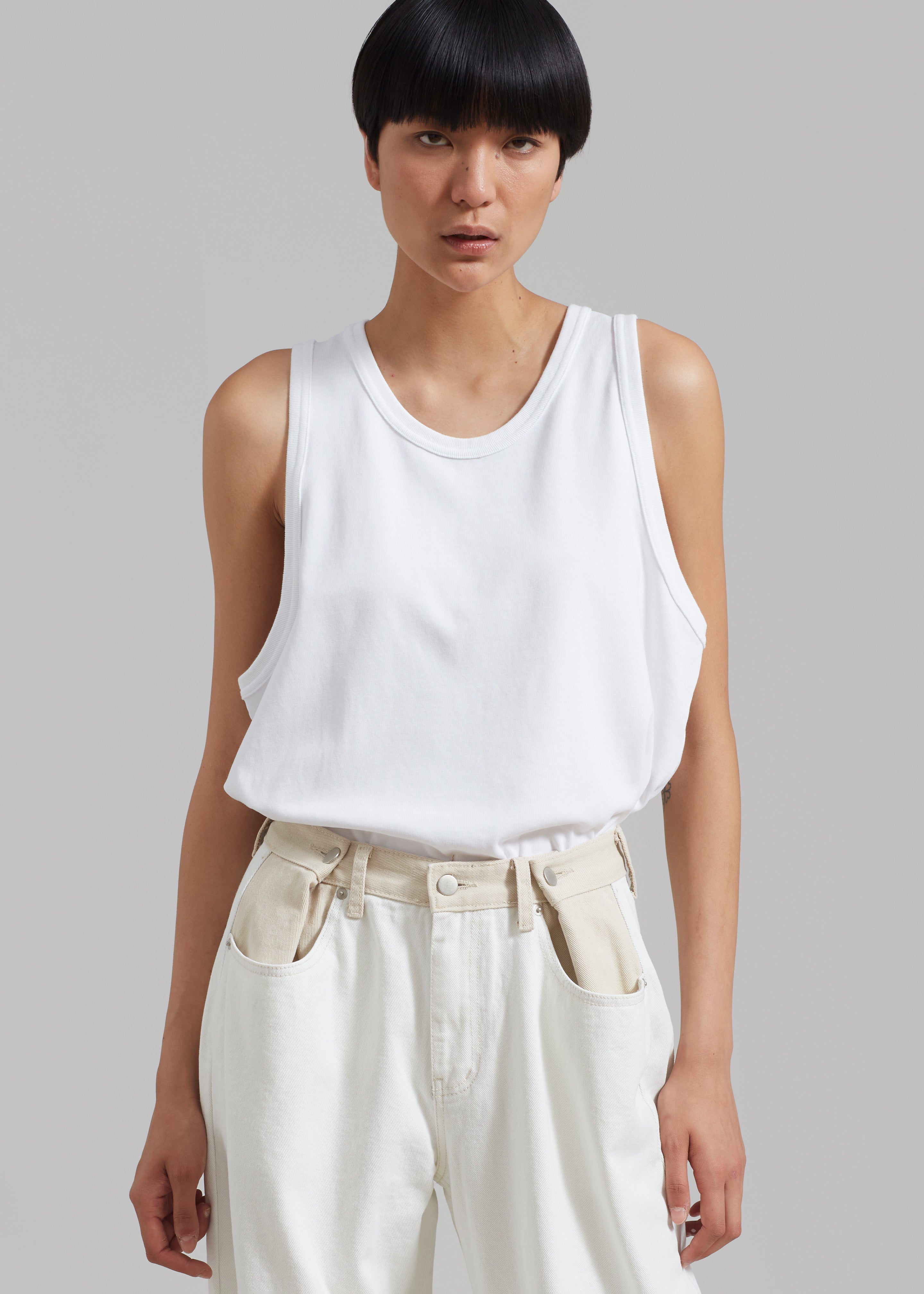 Briston Boxy Tank - White - 8
