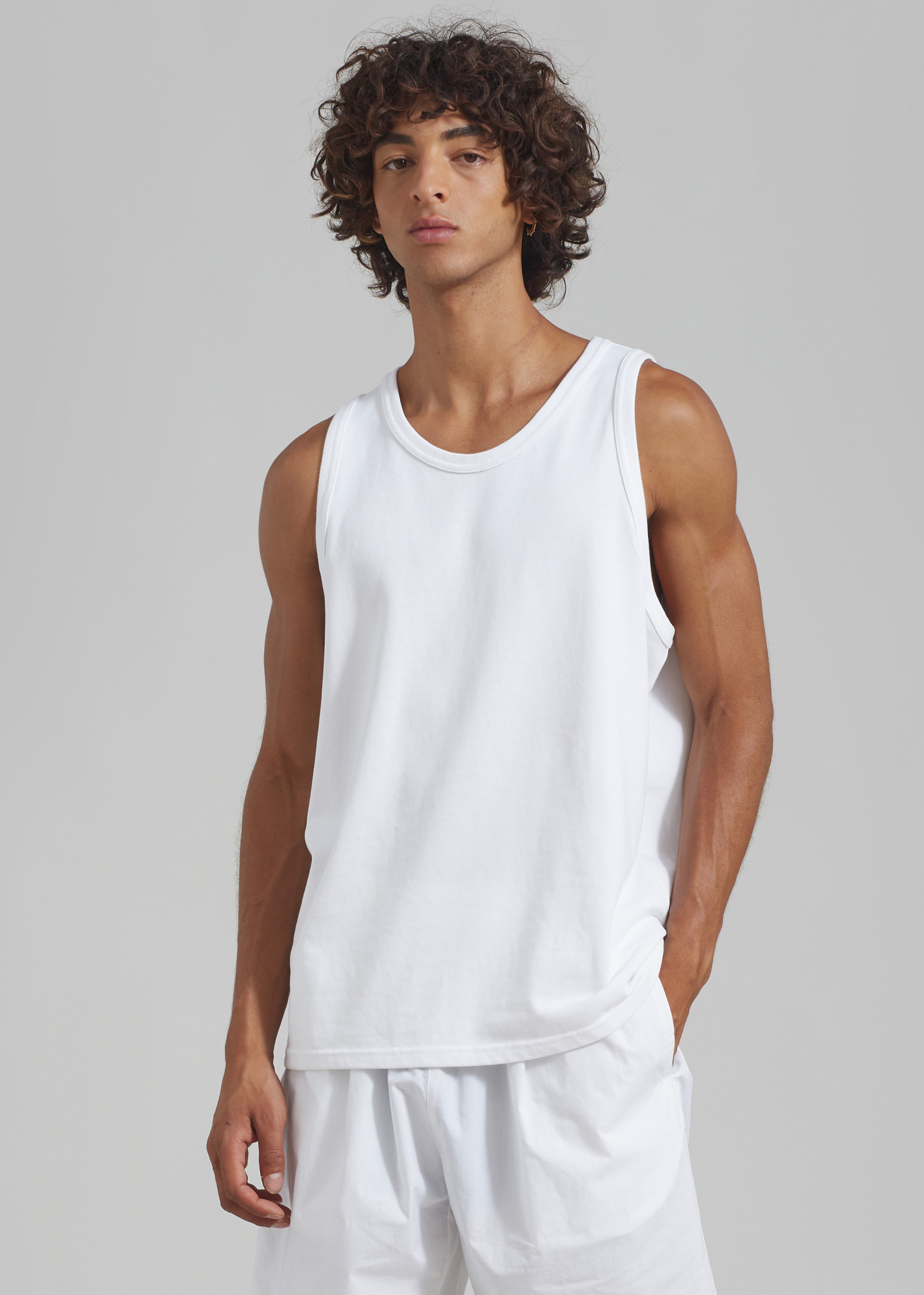 Briston Boxy Tank - White - 10 - Briston Boxy Tank - White [gender-male]