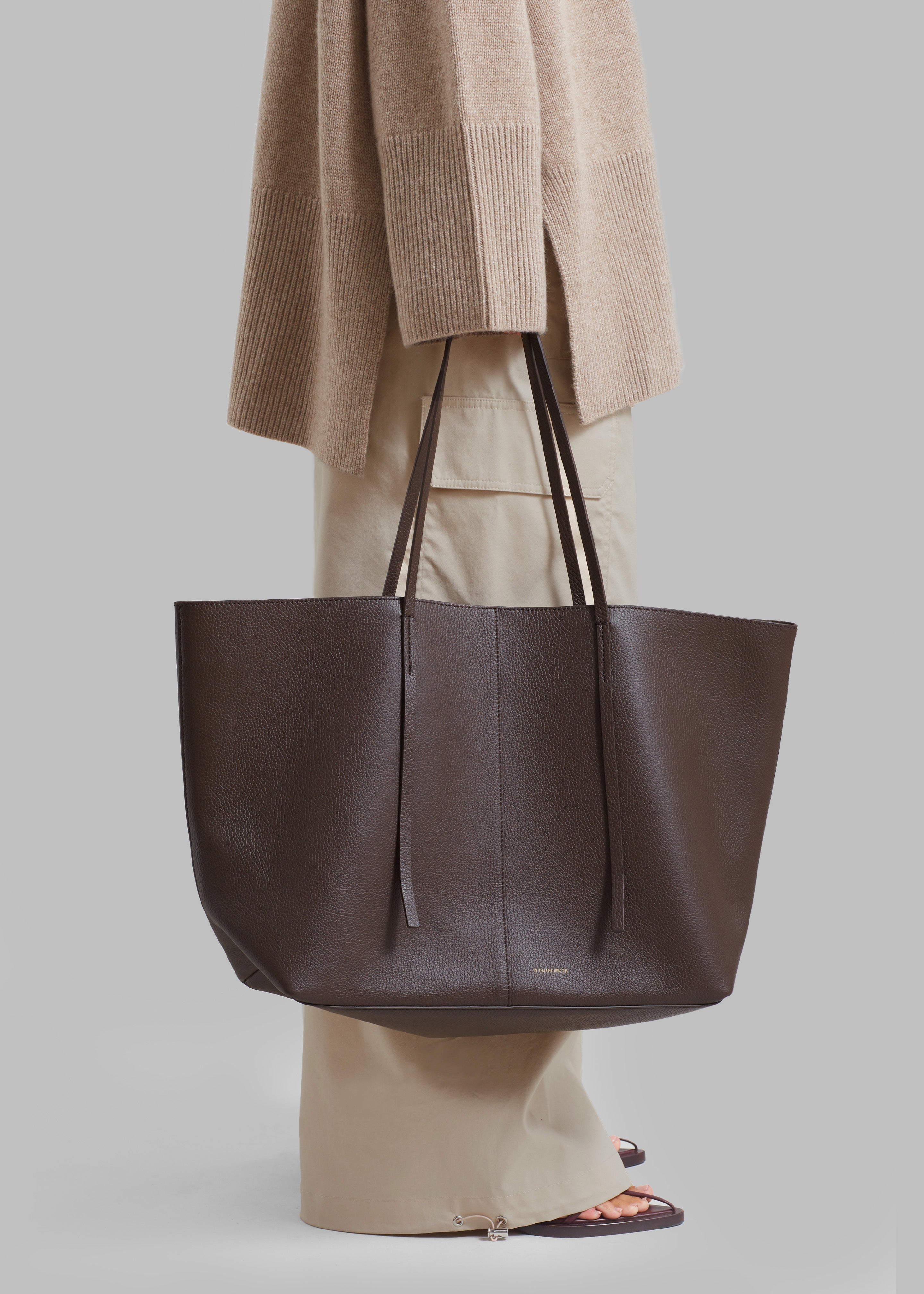 By Malene Birger Abilla Leather Tote - Coffee Bean - 4