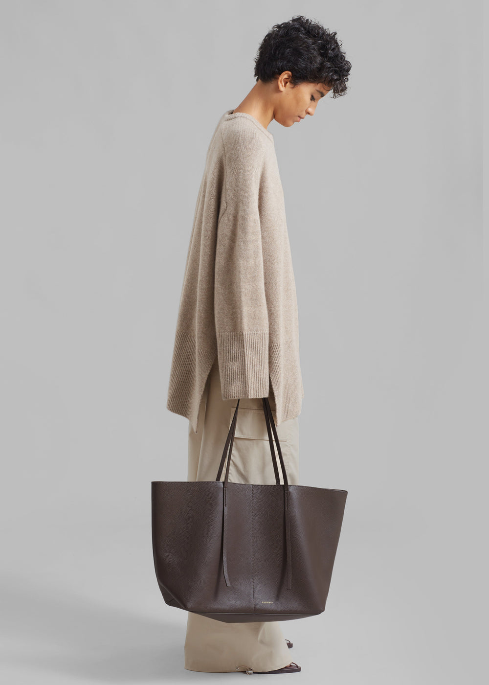 By Malene Birger Abilla Leather Tote - Coffee Bean - 1