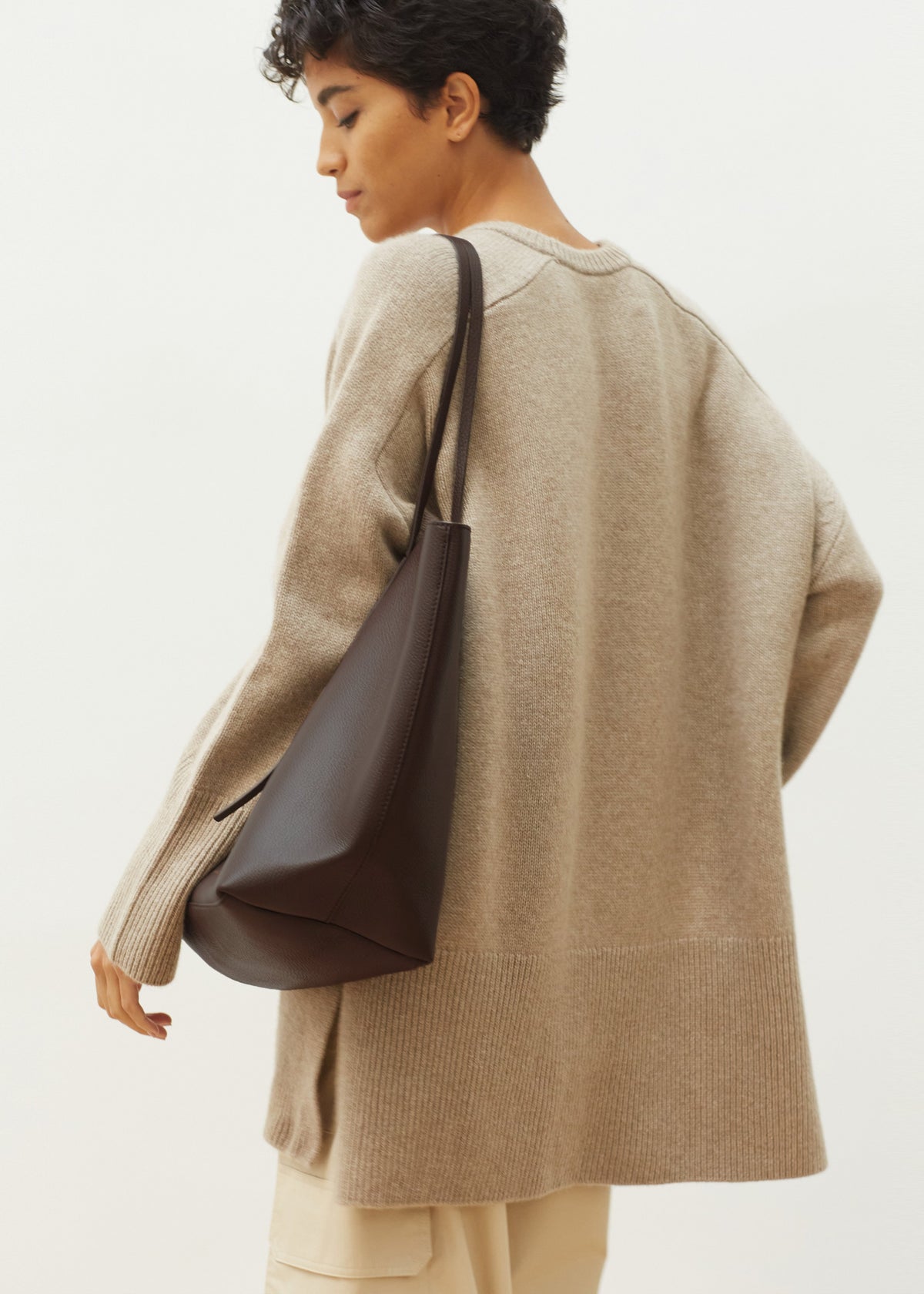 By Malene Birger Abilla Leather Tote - Coffee Bean - 5