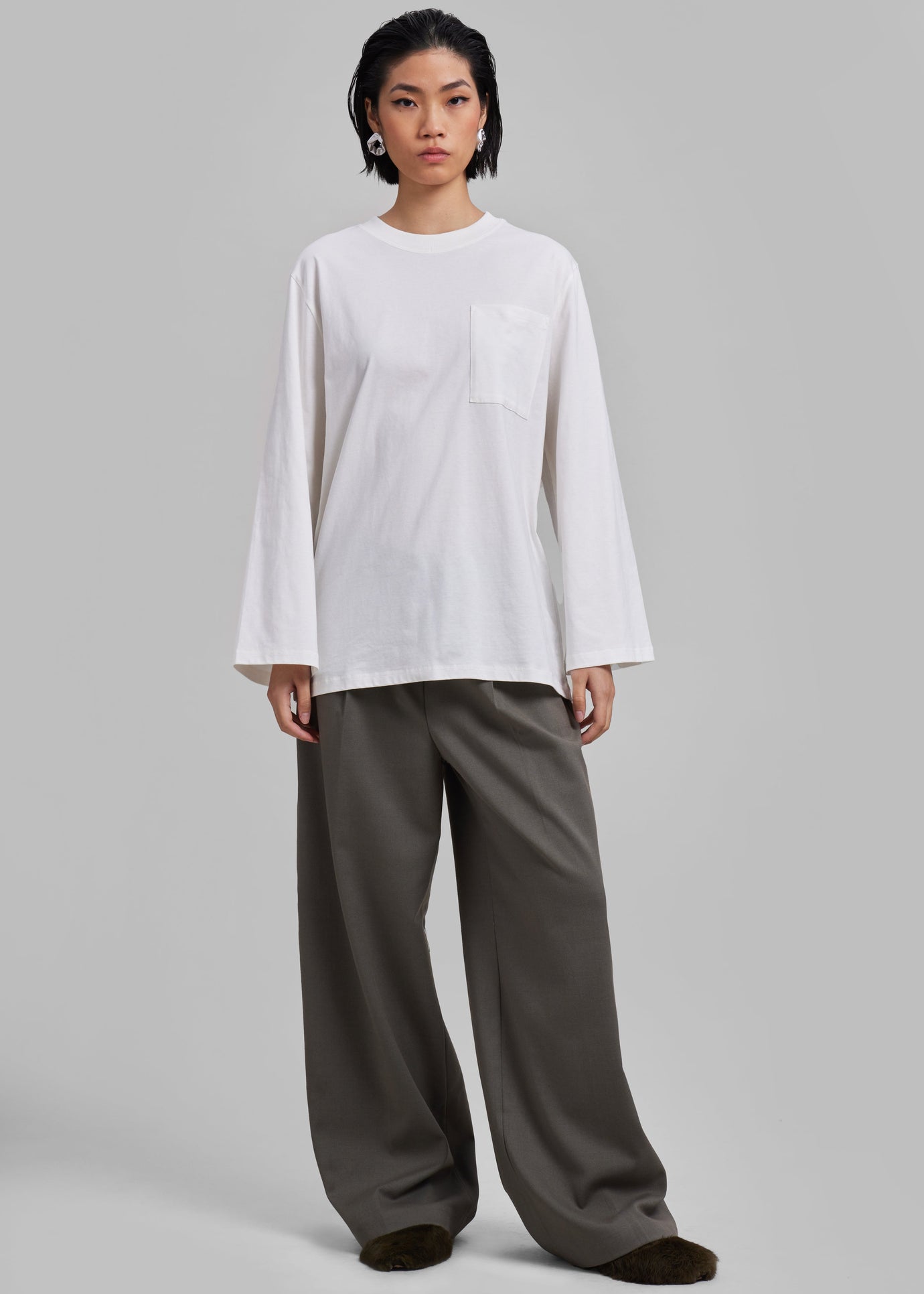 By Malene Birger Fayeh Oversized Long Sleeve Shirt - Soft White