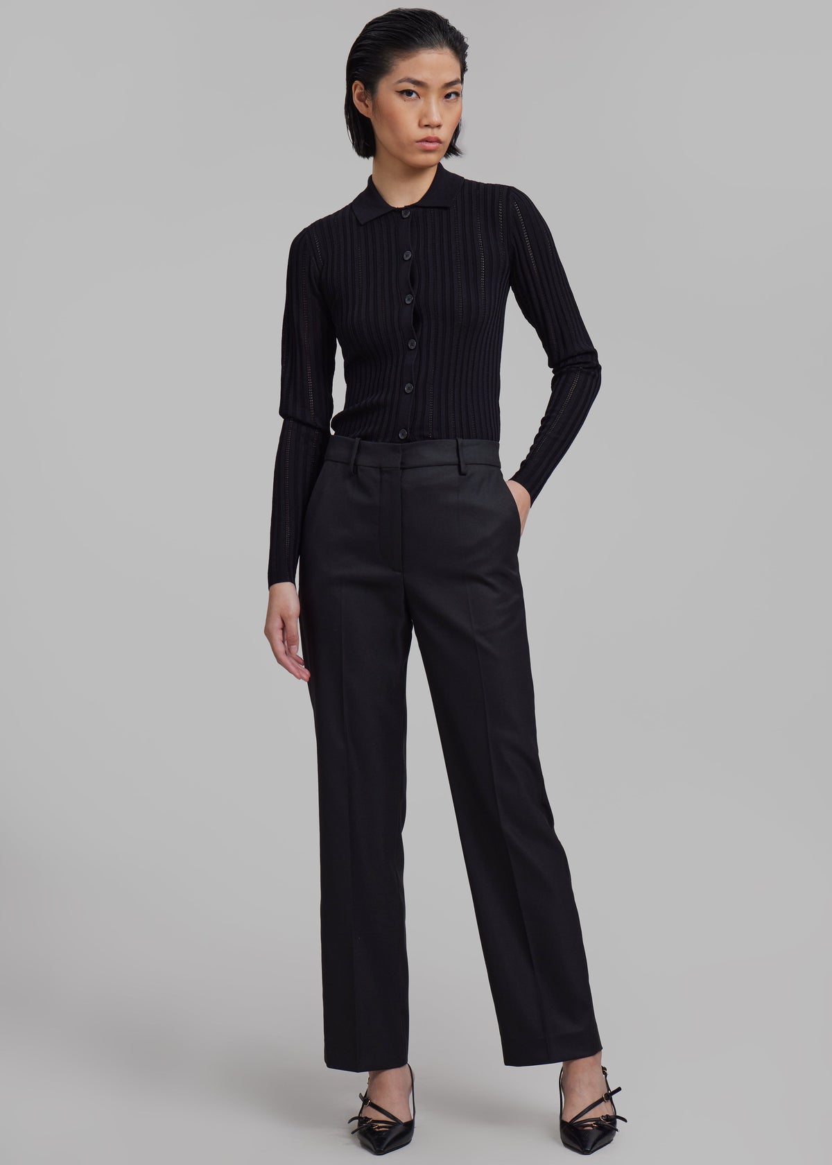 By Malene Birger Igda Straight Pants - Black - 1