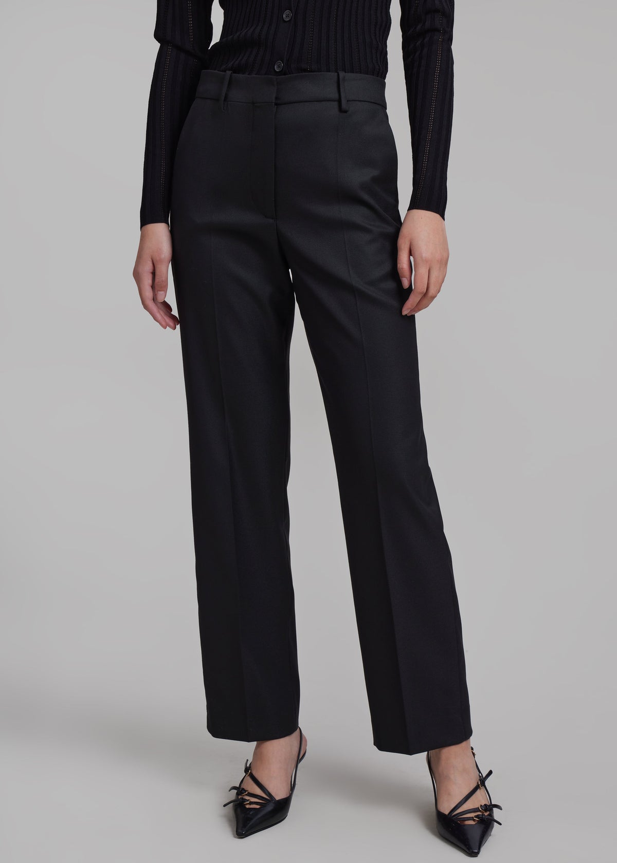 By Malene Birger Igda Straight Pants - Black - 2