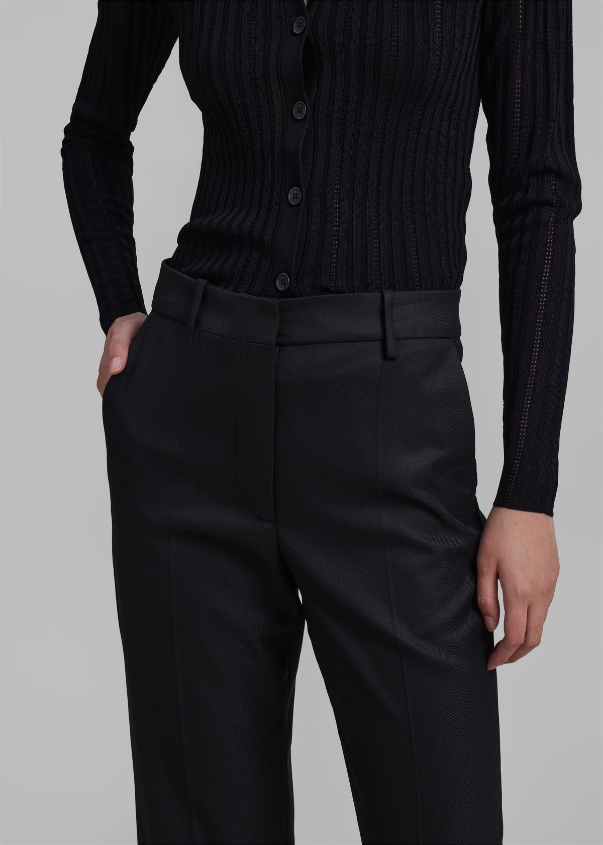 By Malene Birger Igda Straight Pants - Black - 3