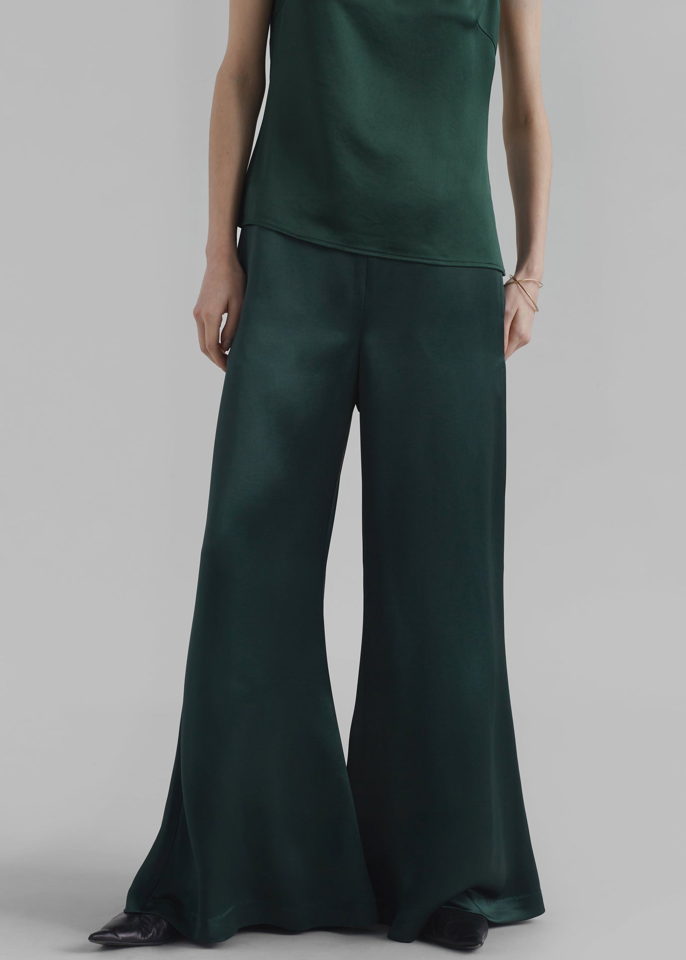 By Malene Birger Lucee Flared Trousers - Sycamore - 1