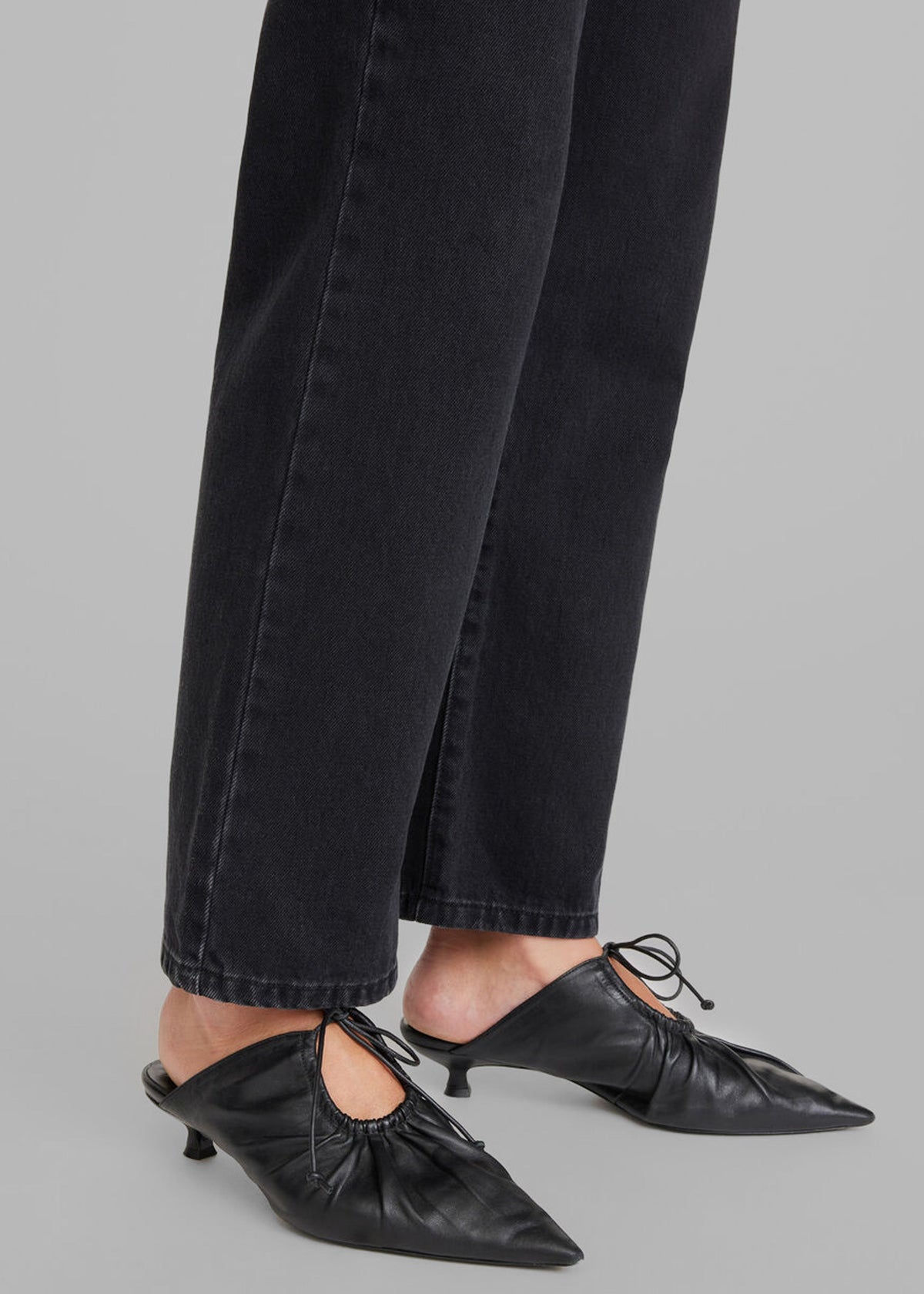 By Malene Birger Masey Leather Mules - Black - 6