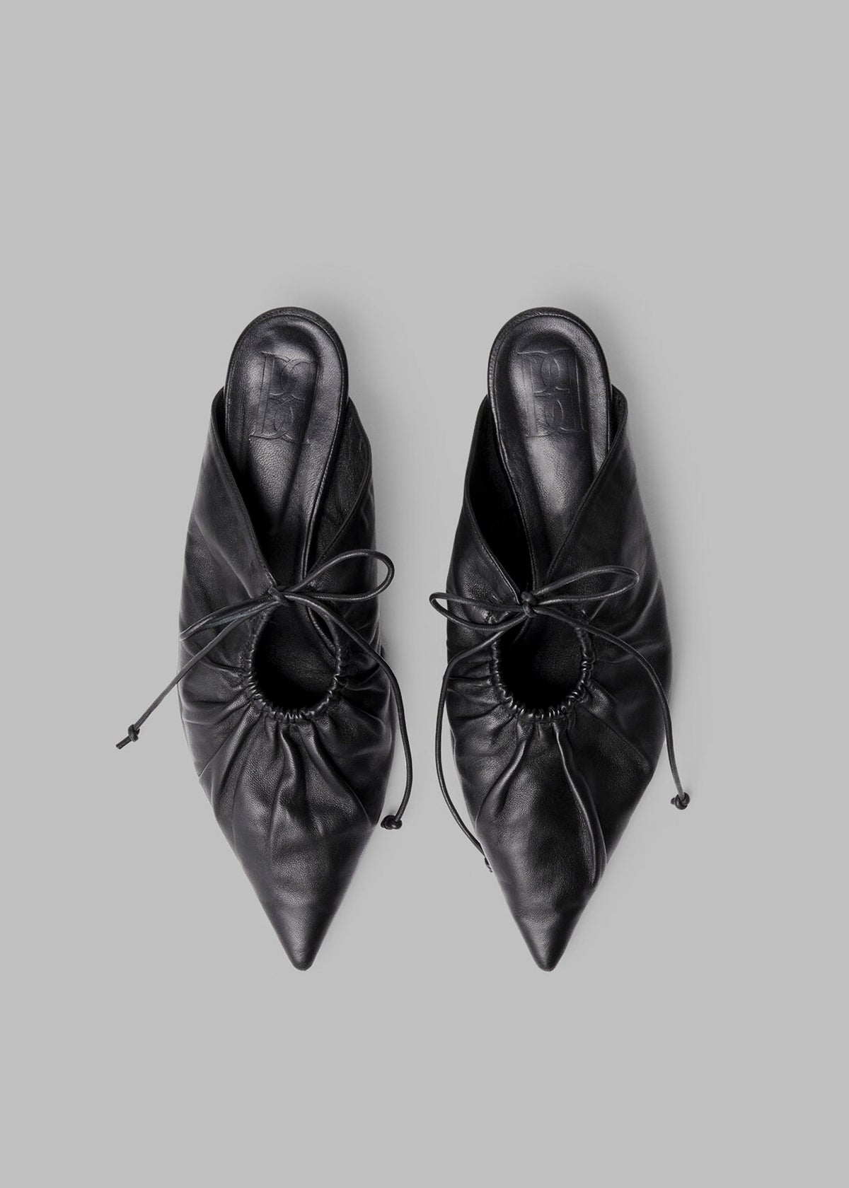 By Malene Birger Masey Leather Mules - Black - 5