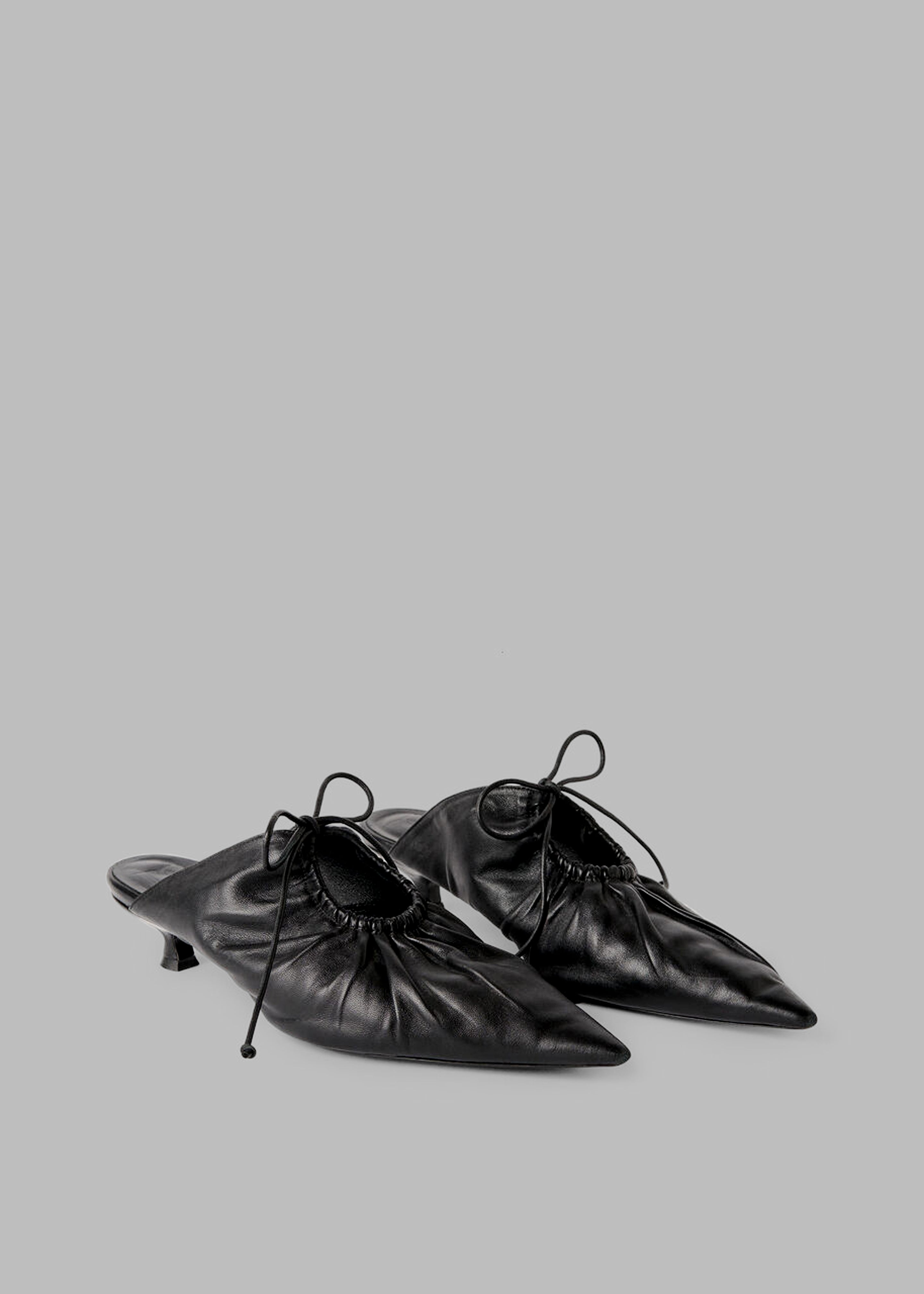 By Malene Birger Masey Leather Mules - Black - 1