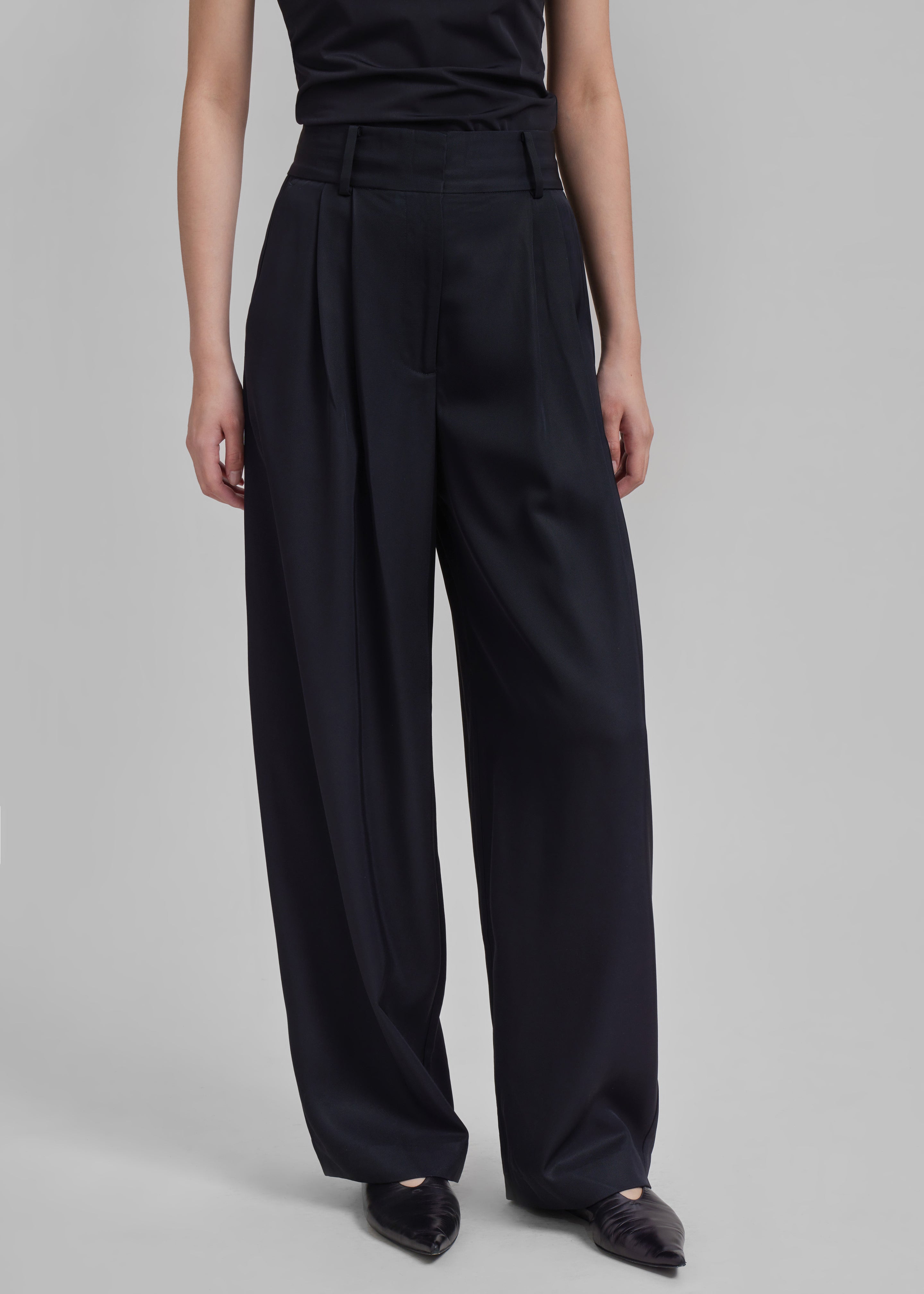 By Malene Birger Piscali Mid-Rise Pants - Black - 7