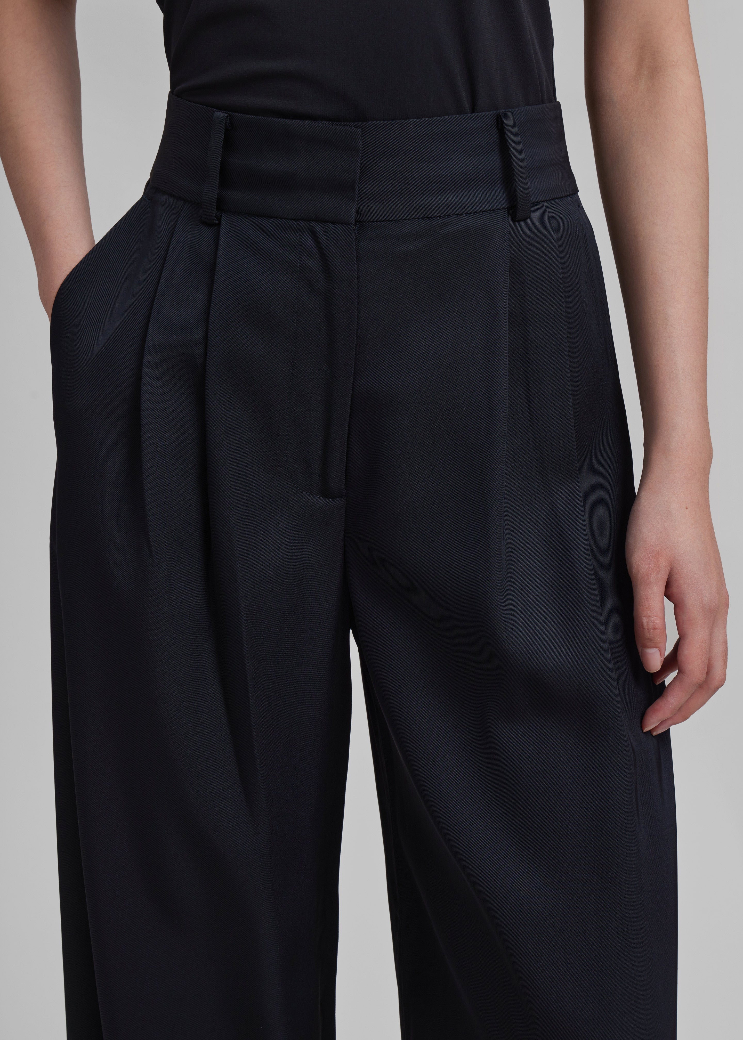 By Malene Birger Piscali Mid-Rise Pants - Black - 5