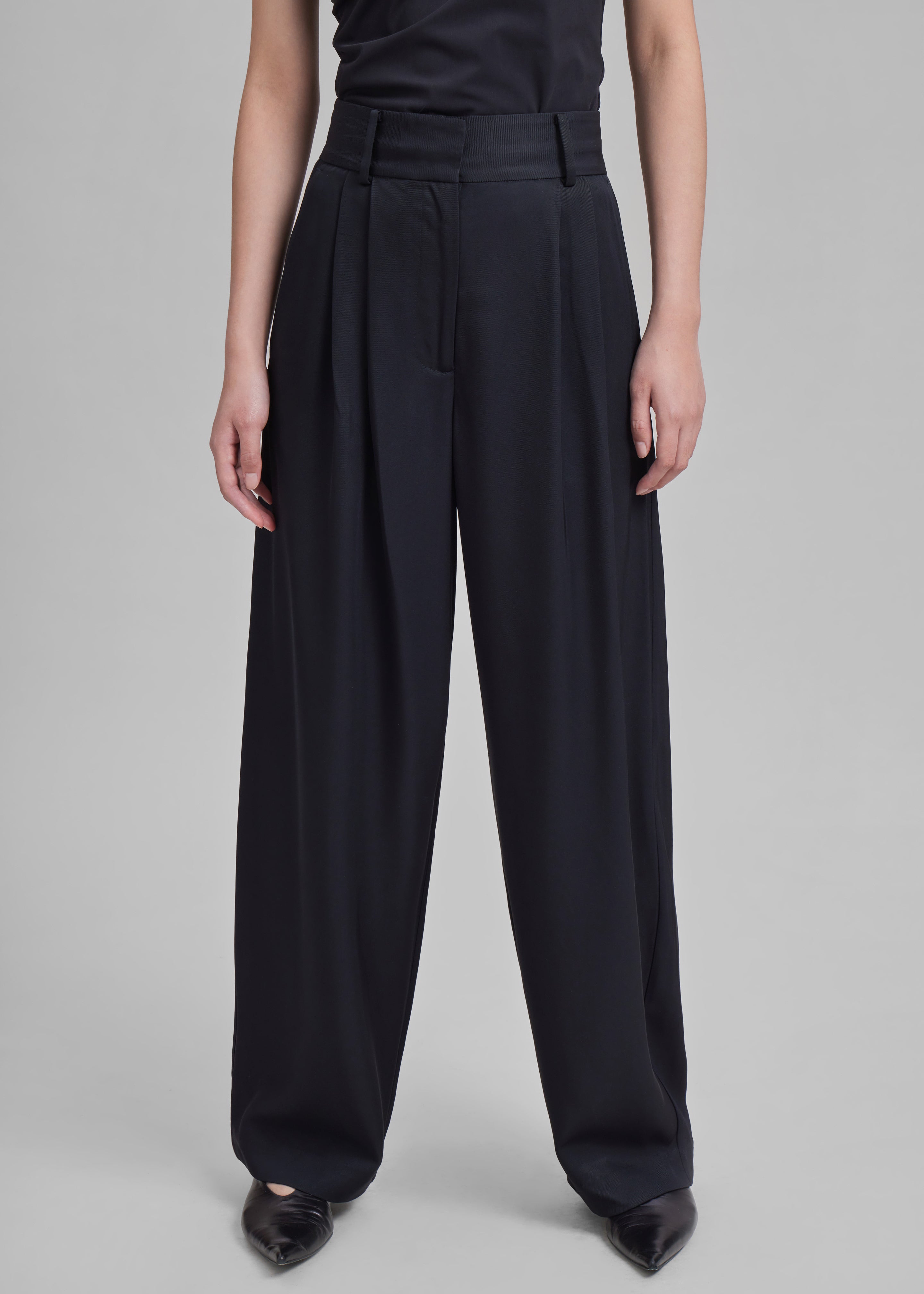 By Malene Birger Piscali Mid-Rise Pants - Black - 6