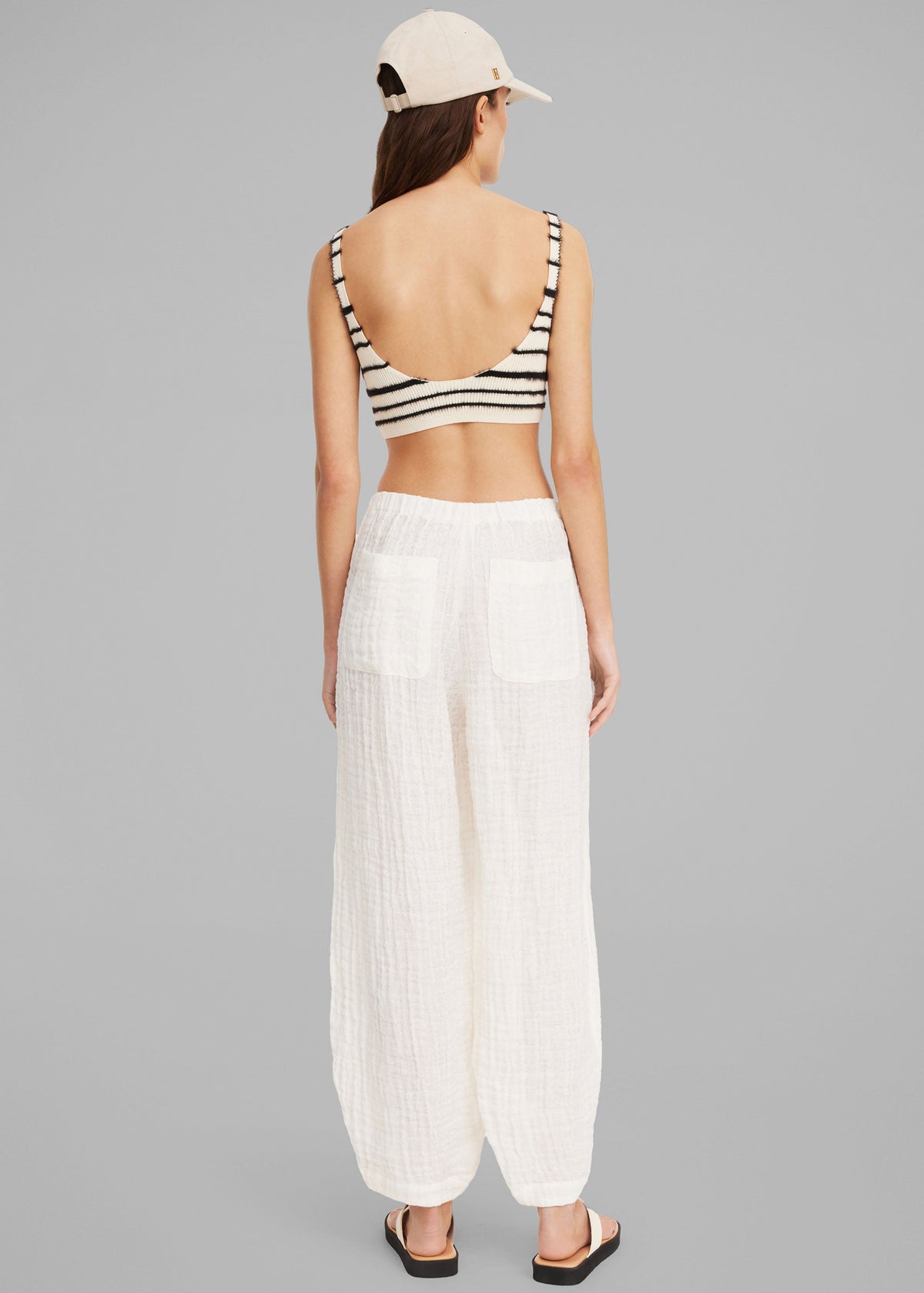 By Malene Birger Reggie Bralette - Black Stripe - 5