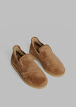 By Malene Birger Romine Suede Slippers - Tobacco Brown