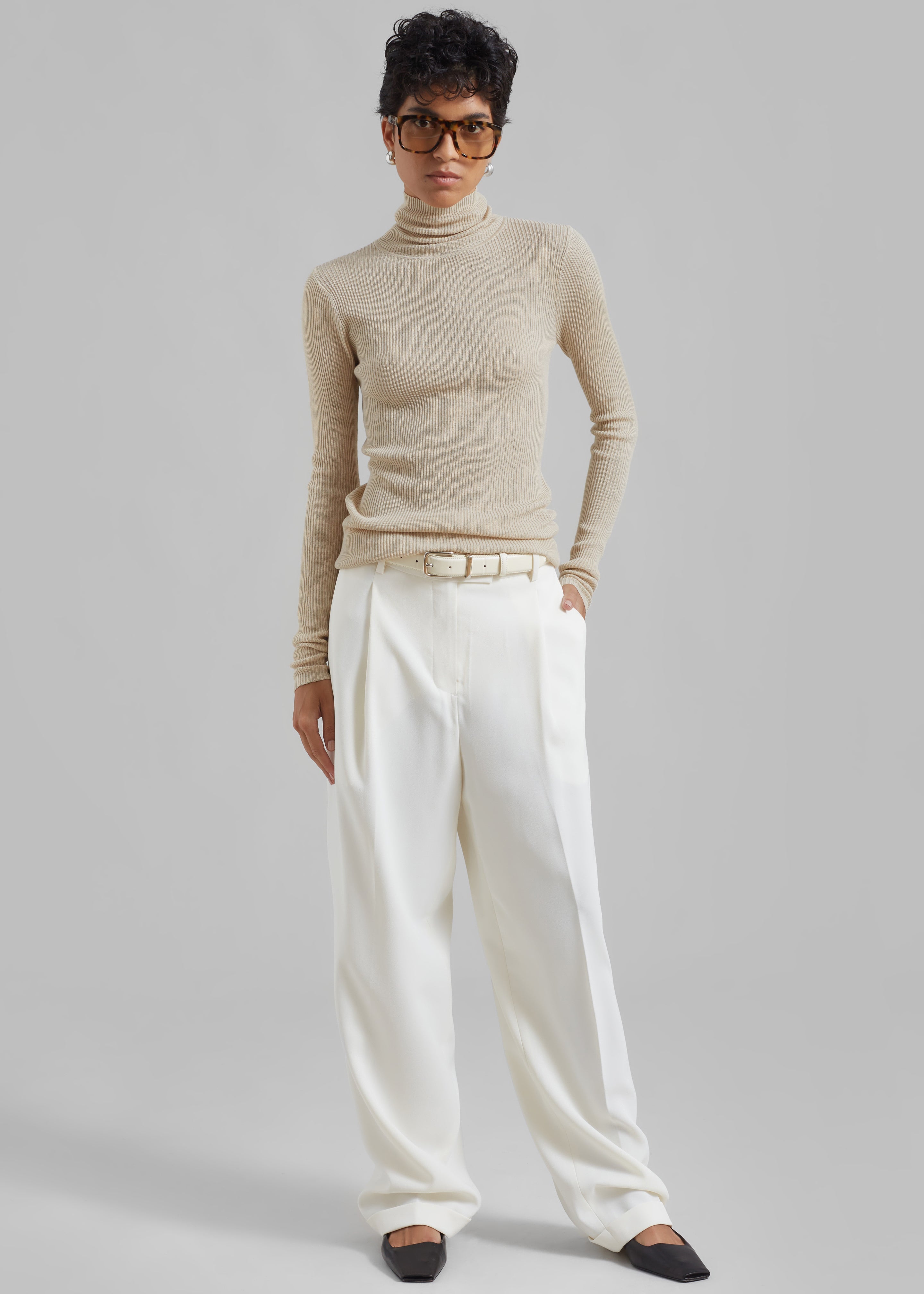 By Malene Birger Ronella Turtleneck - Wood - 4