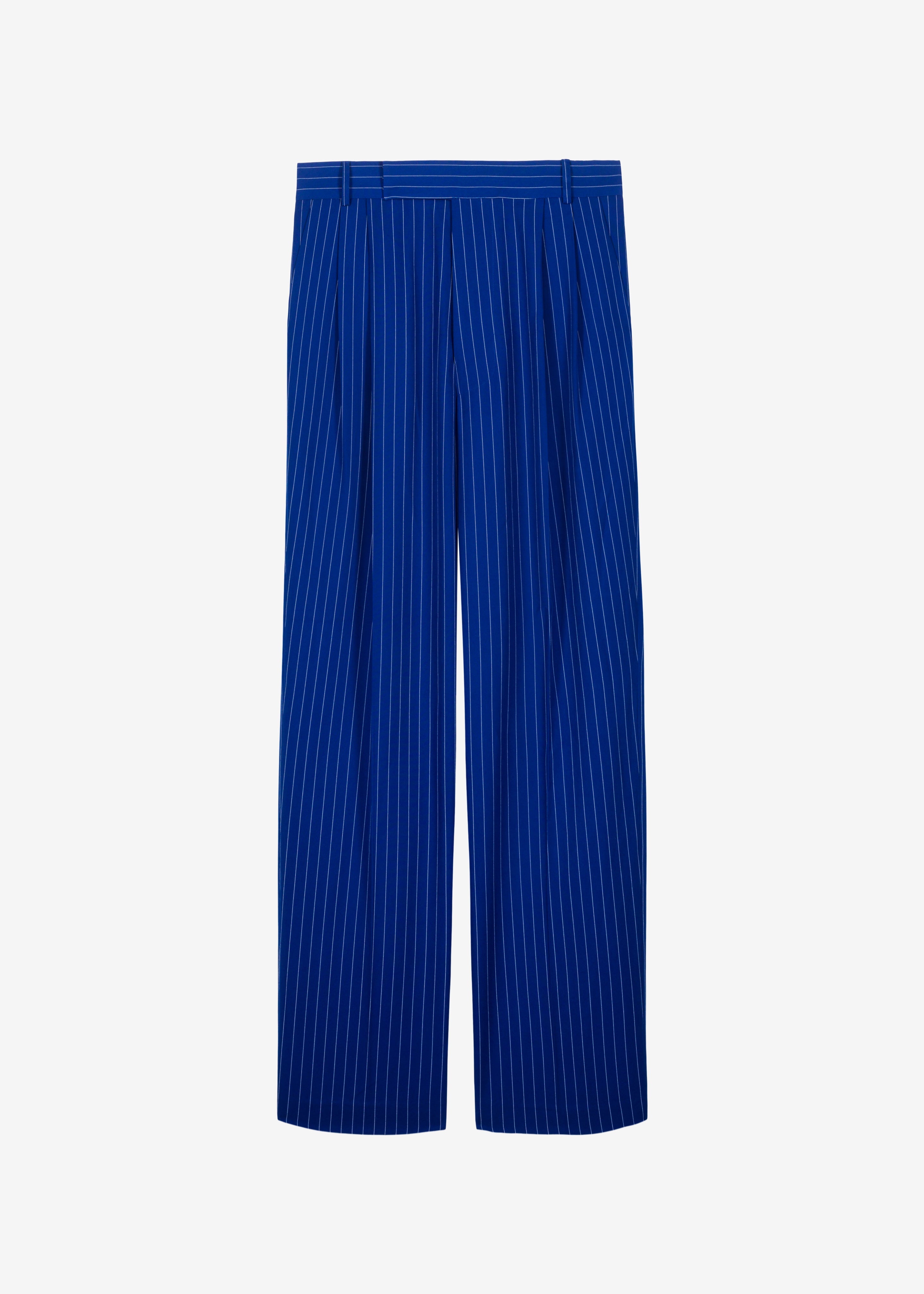 Beo Fluid Stripe Suit Pants - Deep Blue - 6
