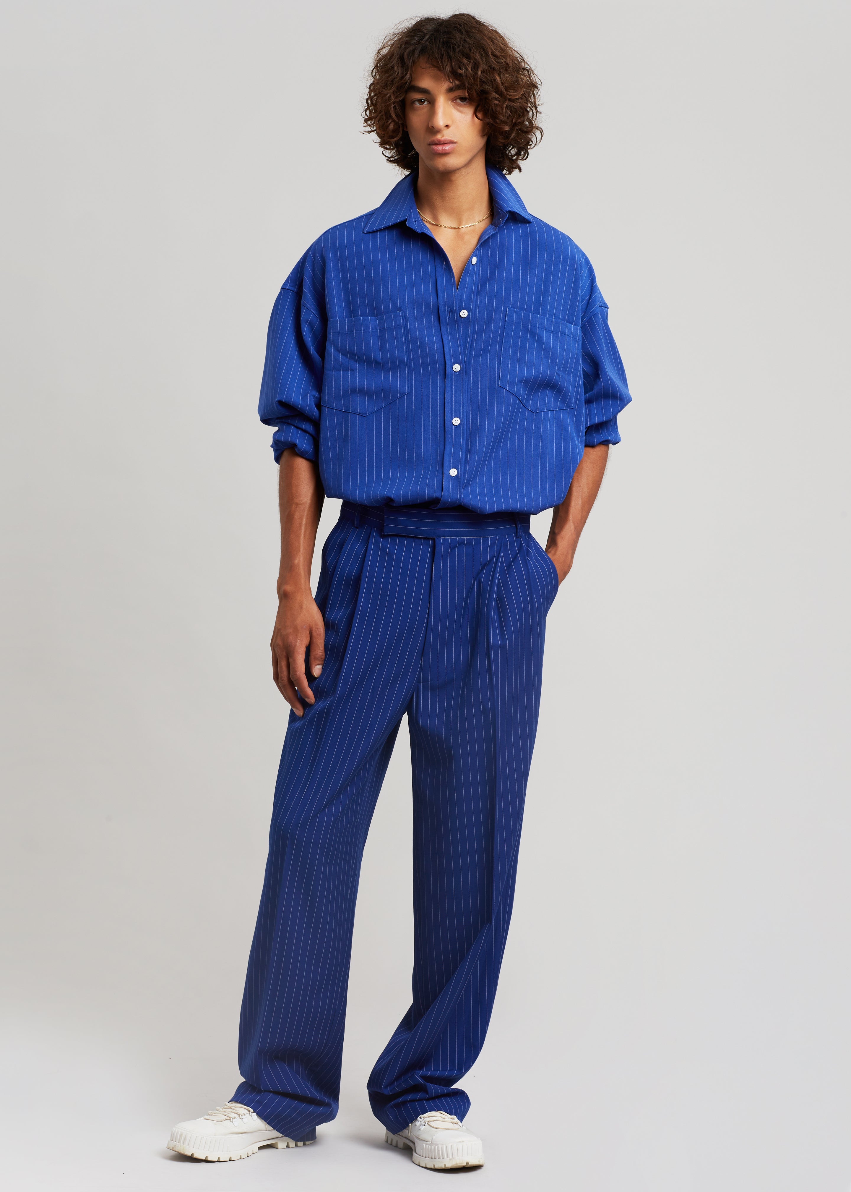 Striped 2024 pants suit