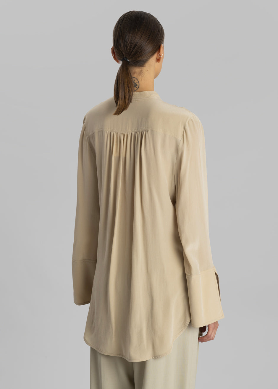 By Malene Birger Flaiy Silk Blouse Nature