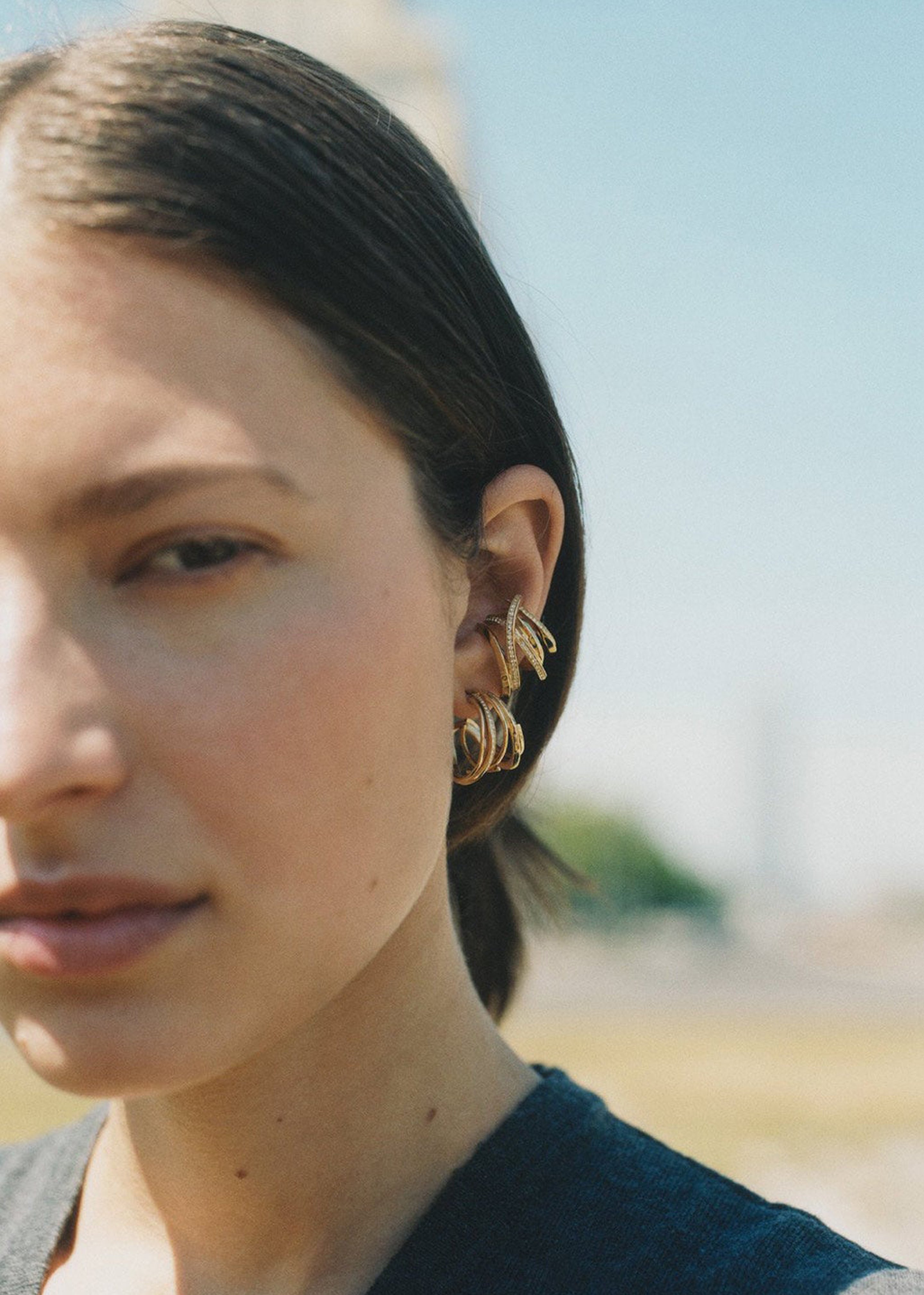 Completedworks The Day the Cactus Bloomed Ear Cuff - Gold - 1