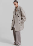 Calgary Oversized Wool Peacoat - Beige