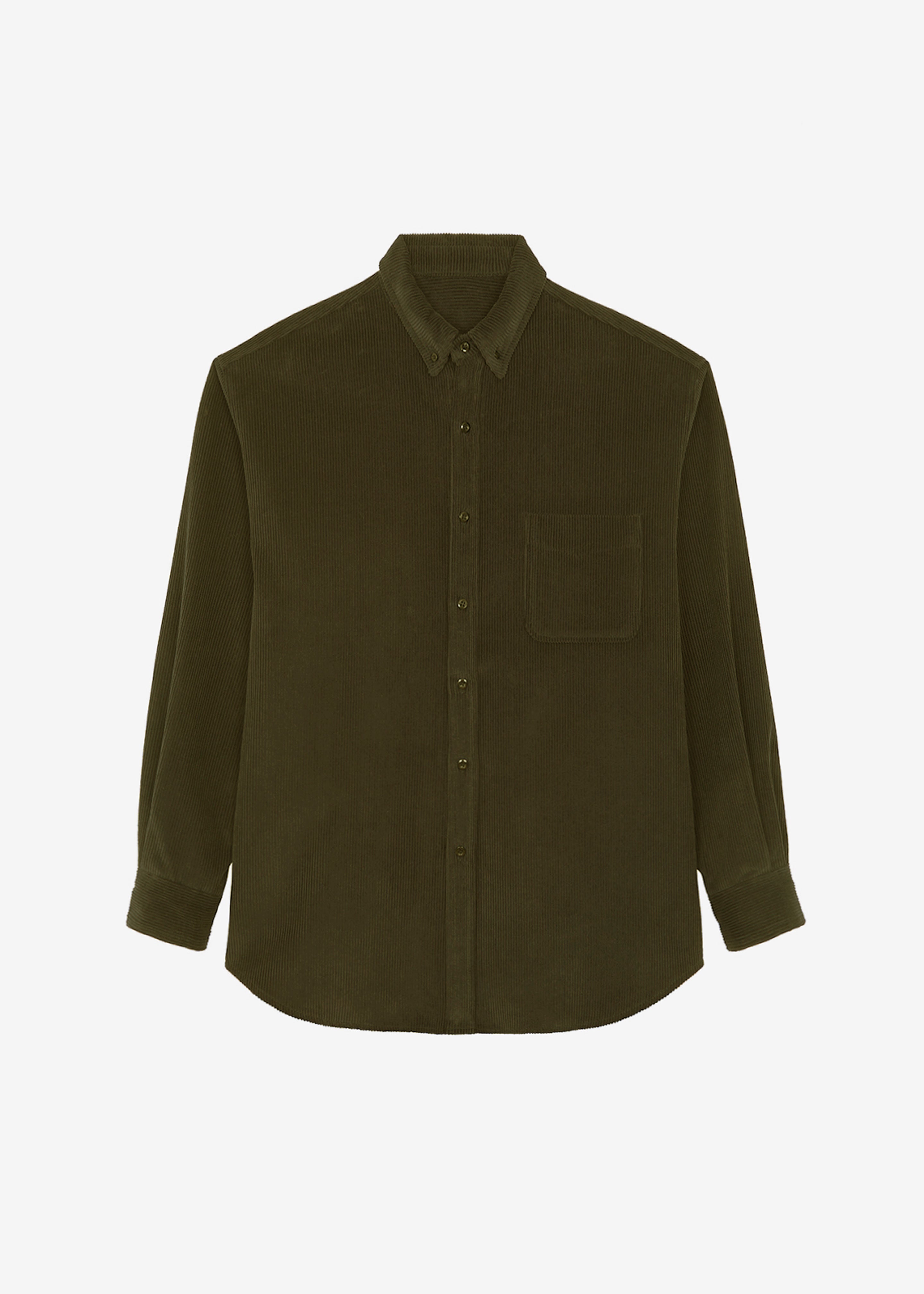 Camden Corduroy Shirt - Olive - 8